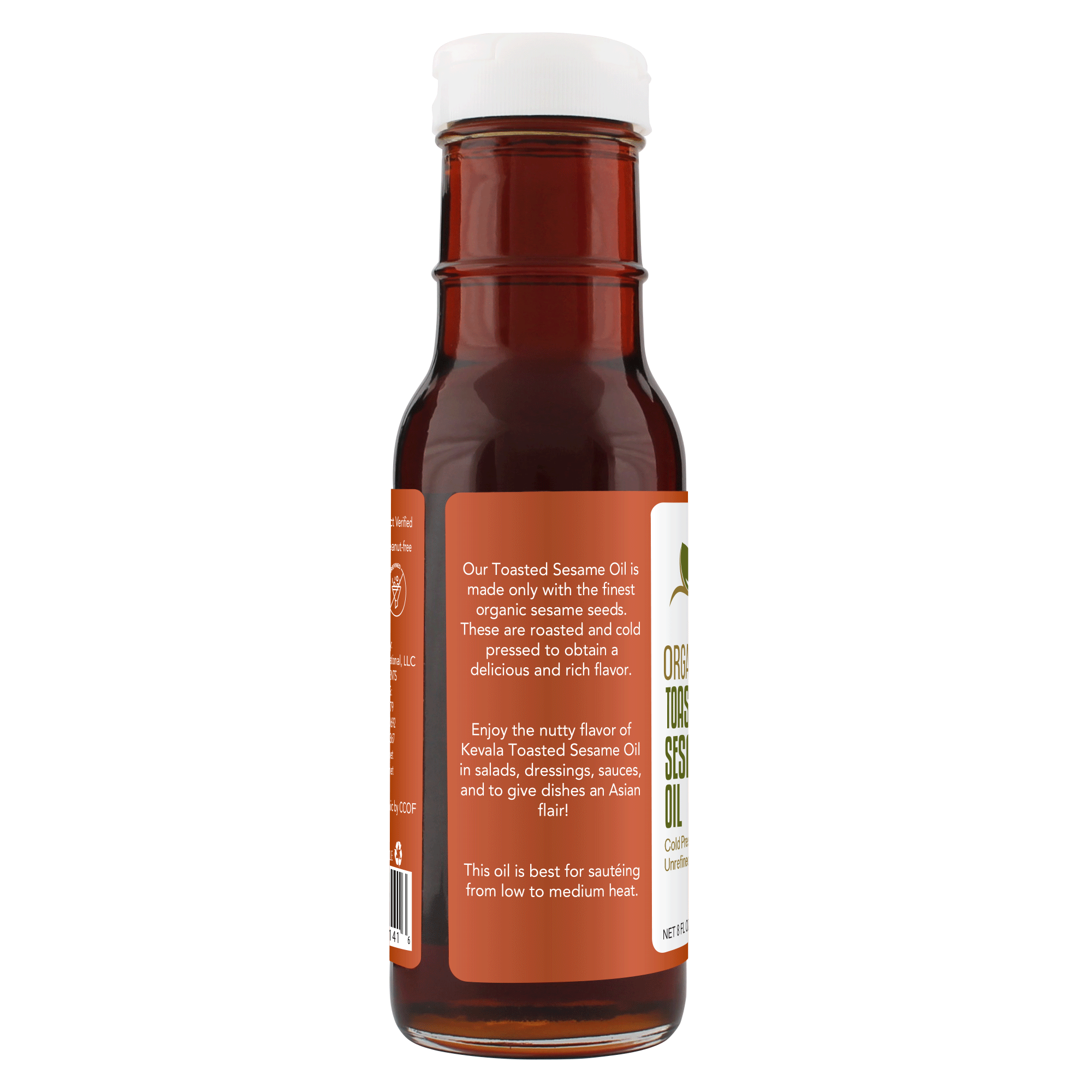 Organic Toasted Sesame Oil 8 fl oz