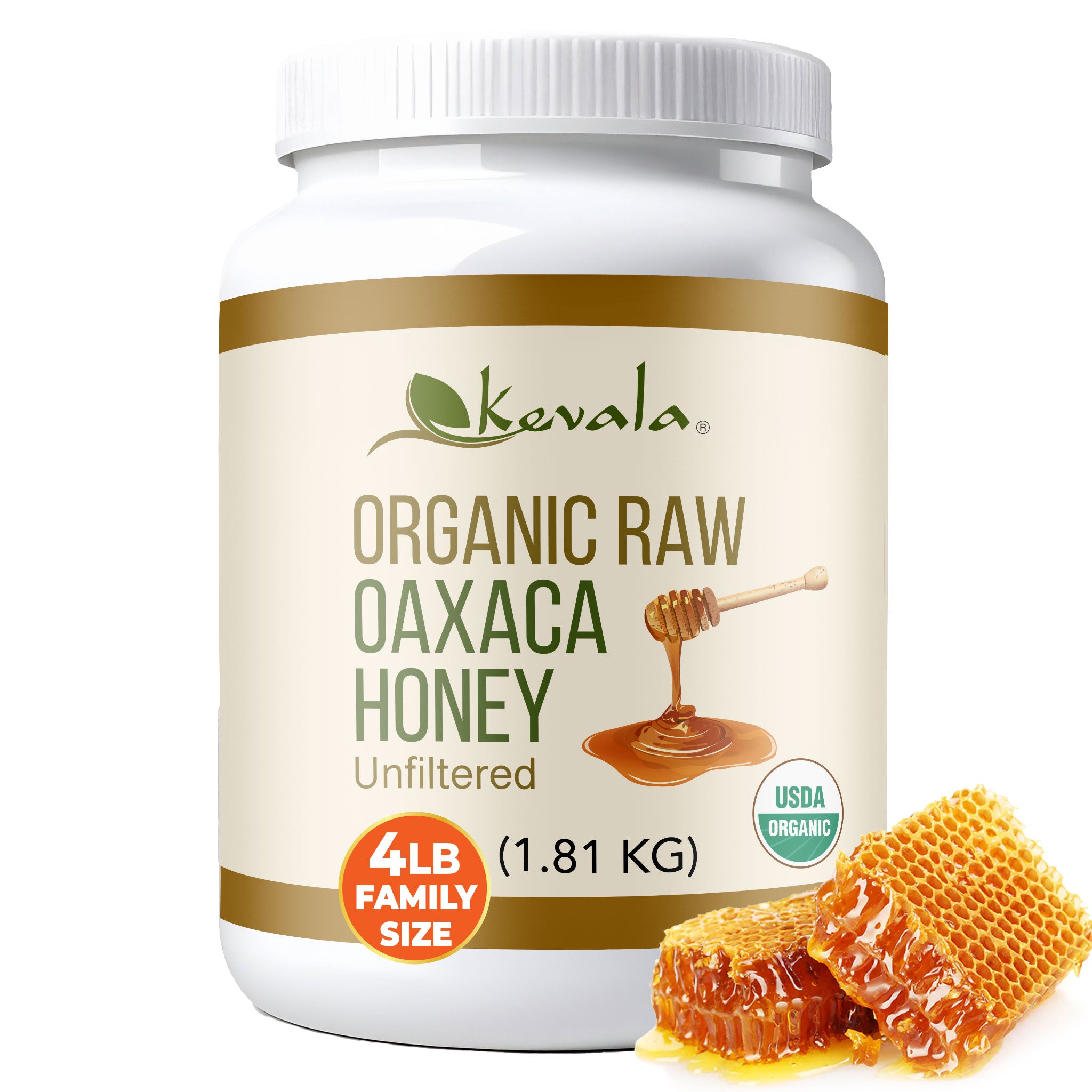 アウリガヌスキンイロコガネ　27mm Organic Raw Oaxaca Honey 4 lb – Kevala