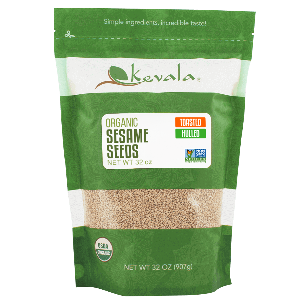Organic Toasted Sesame Seeds (Hulled) 32 oz