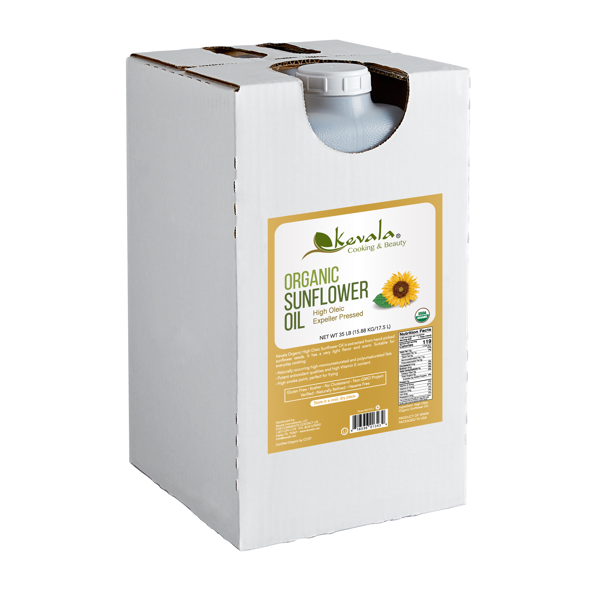 Organic Sunflower Oil 35 lb