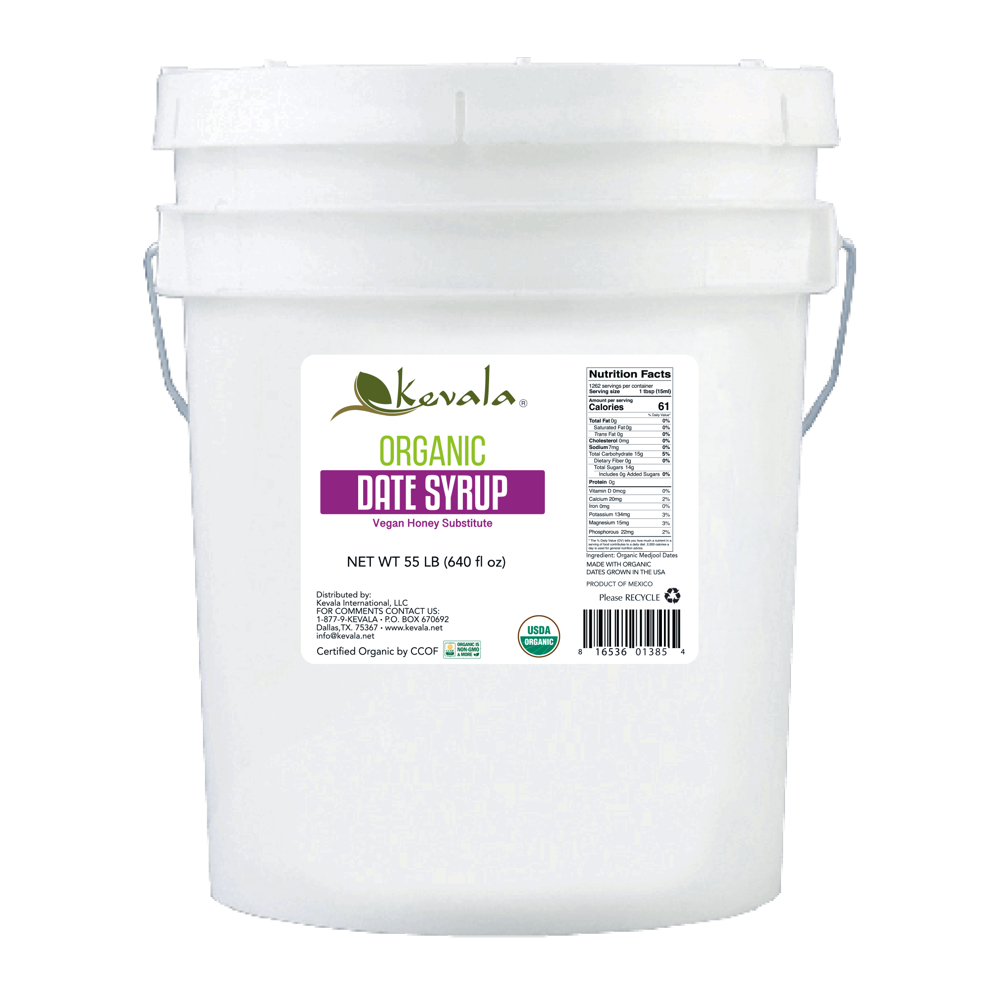 Organic Date Syrup 55 lb