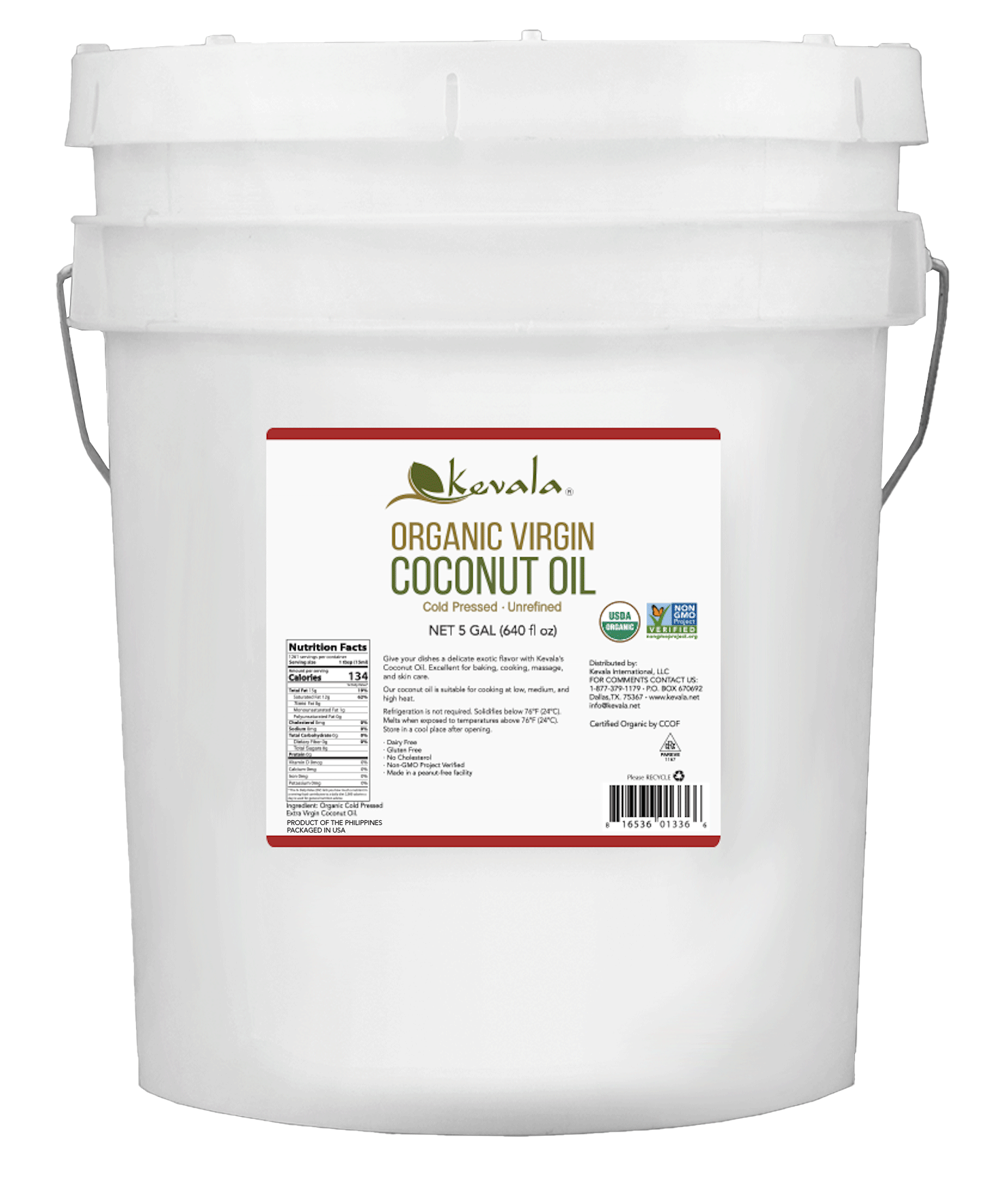 Organic Coconut Oil 38 lb