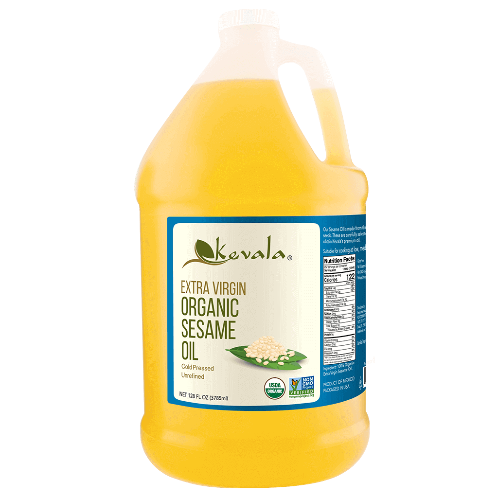 Organic Extra Virgin Sesame Oil 128 fl oz (1 gal)