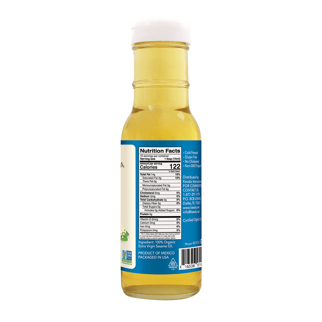 Organic Extra Virgin Sesame Oil 8 fl oz