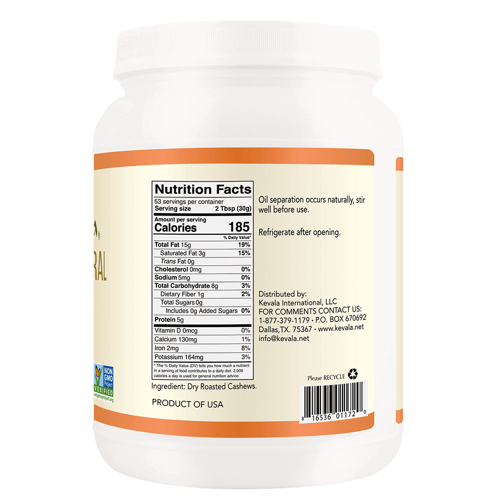 Cashew Butter 3.5 lb