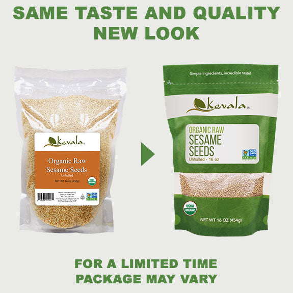 Organic Raw Sesame Seeds (Unhulled) 16 oz