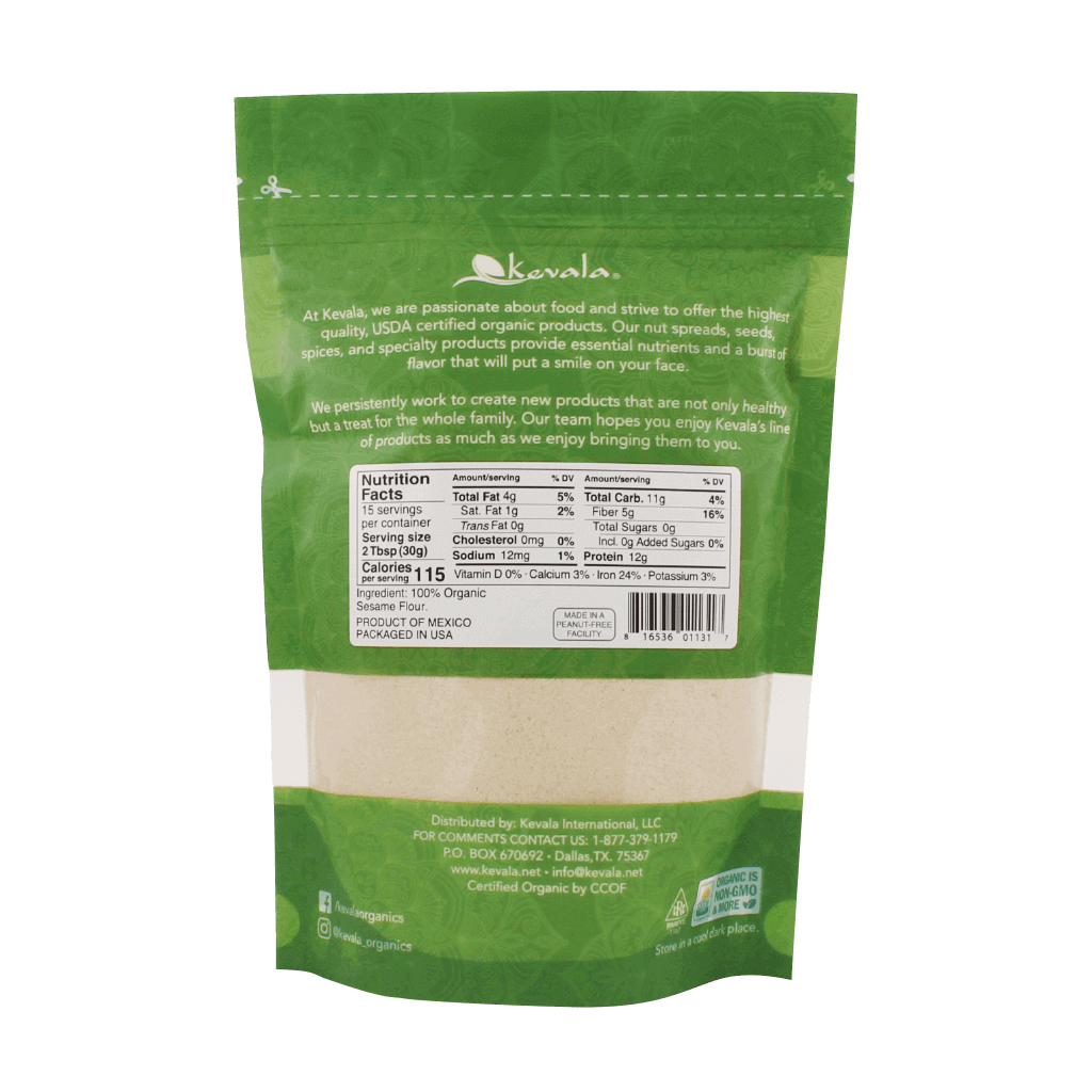 Organic Sesame Flour 1 lb