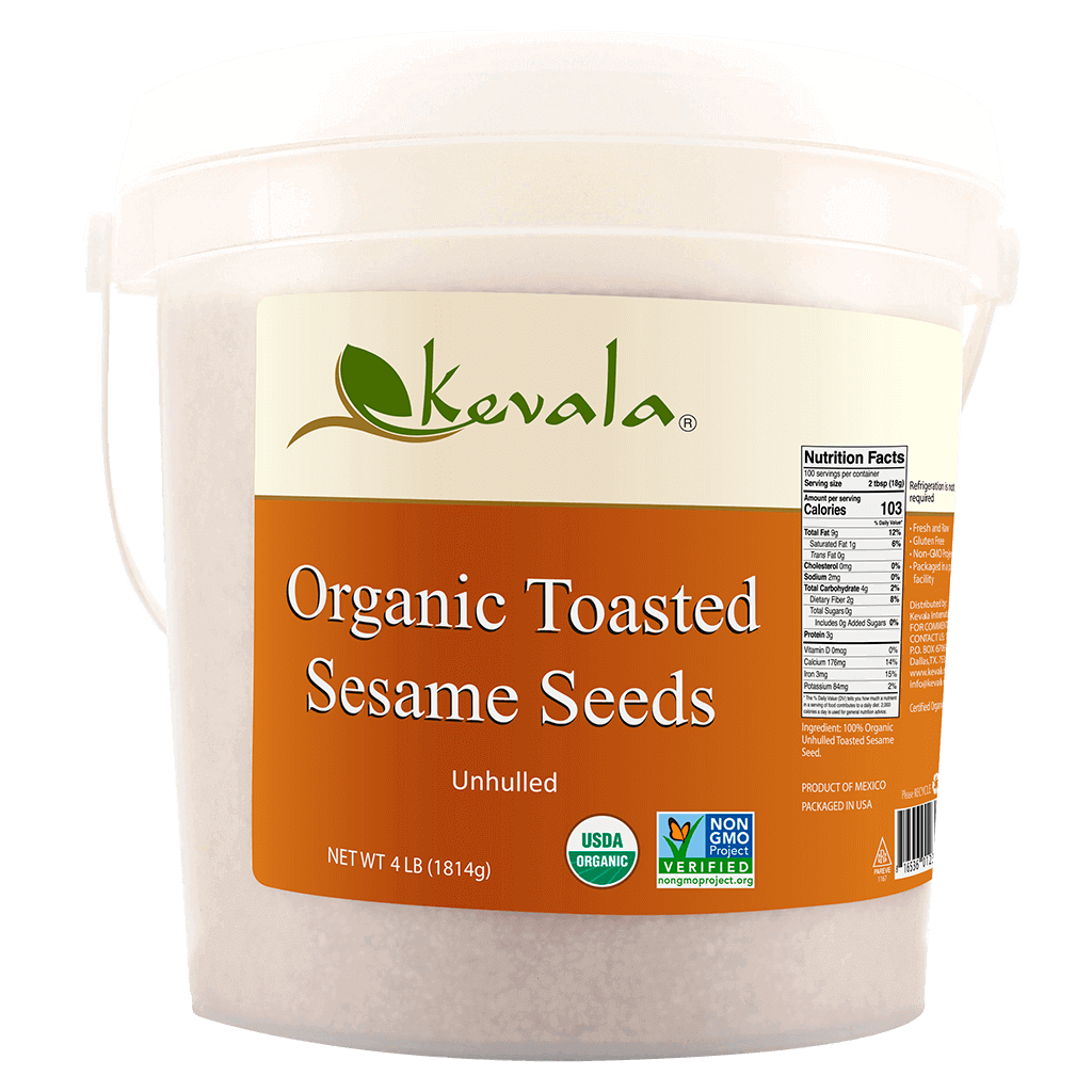 Organic Toasted Sesame Seeds (Unhulled) 4 lb