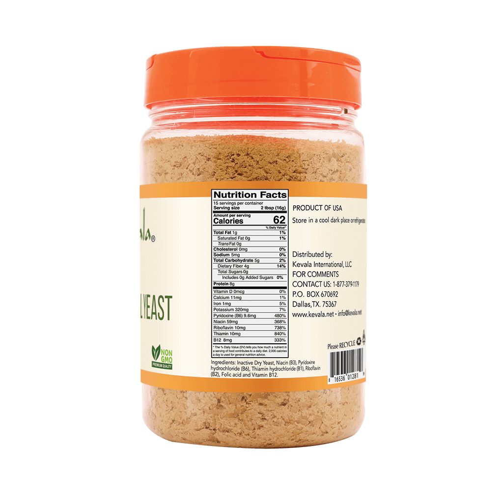 Nutritional Yeast, Large Flake, 8.5 oz (Fortified)