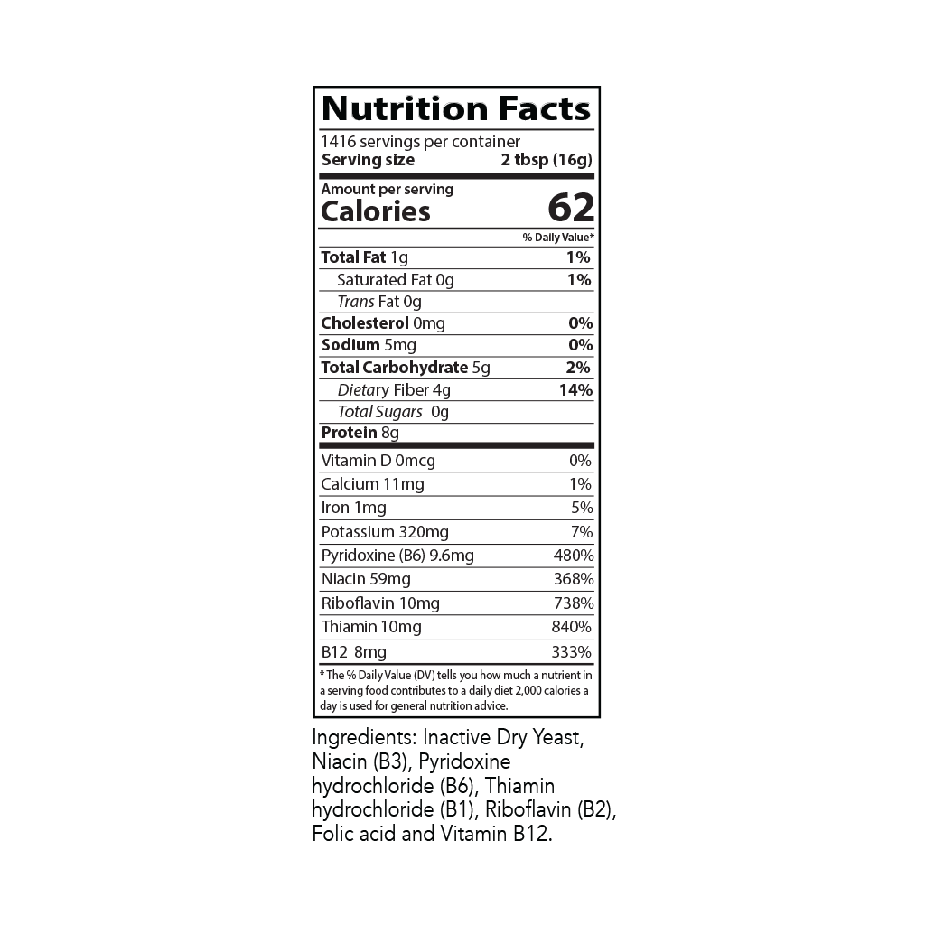 Nutritional Yeast,  Large Flake, 50 lb (Fortified)