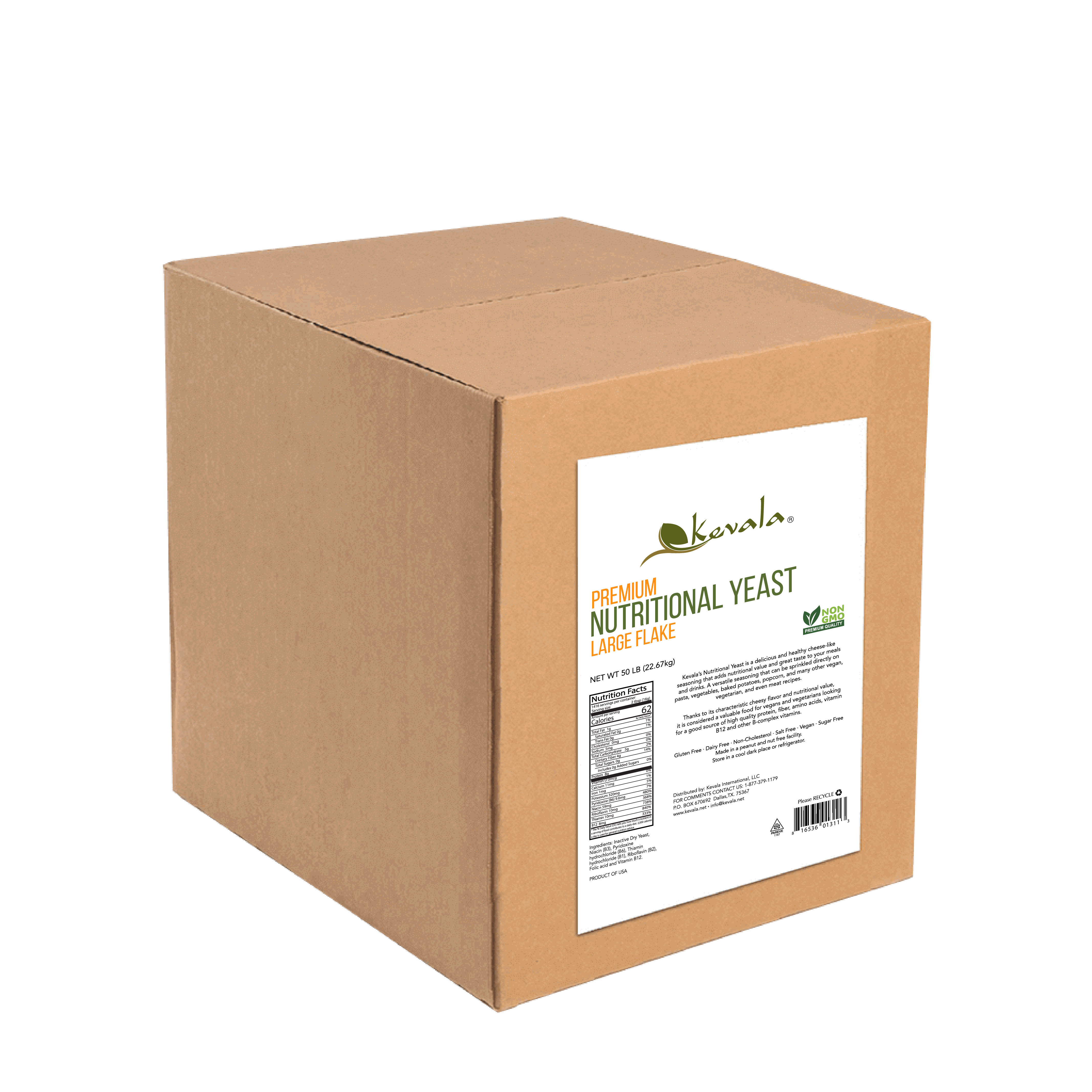 Nutritional Yeast,  Large Flake, 50 lb (Fortified)