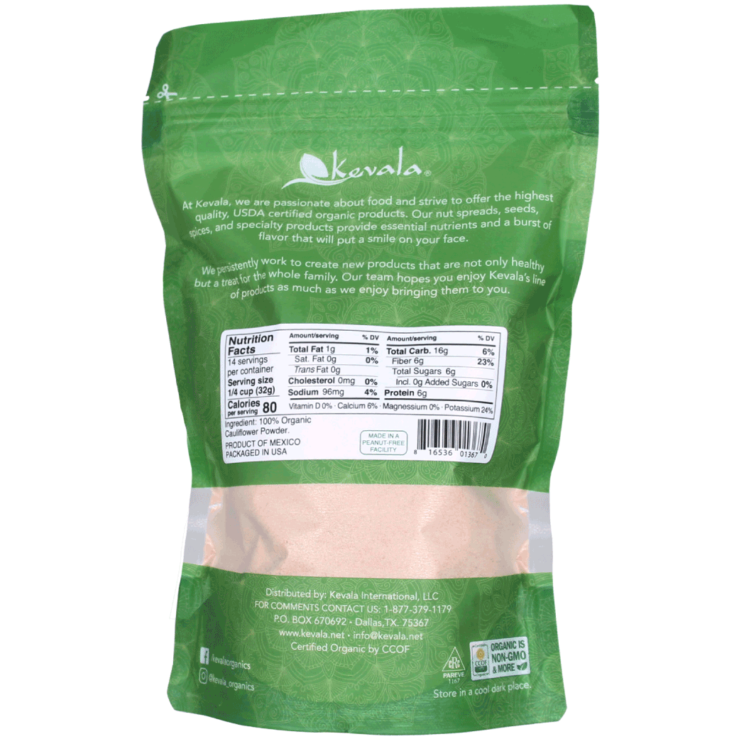 Organic Cauliflower Flour 1 lb