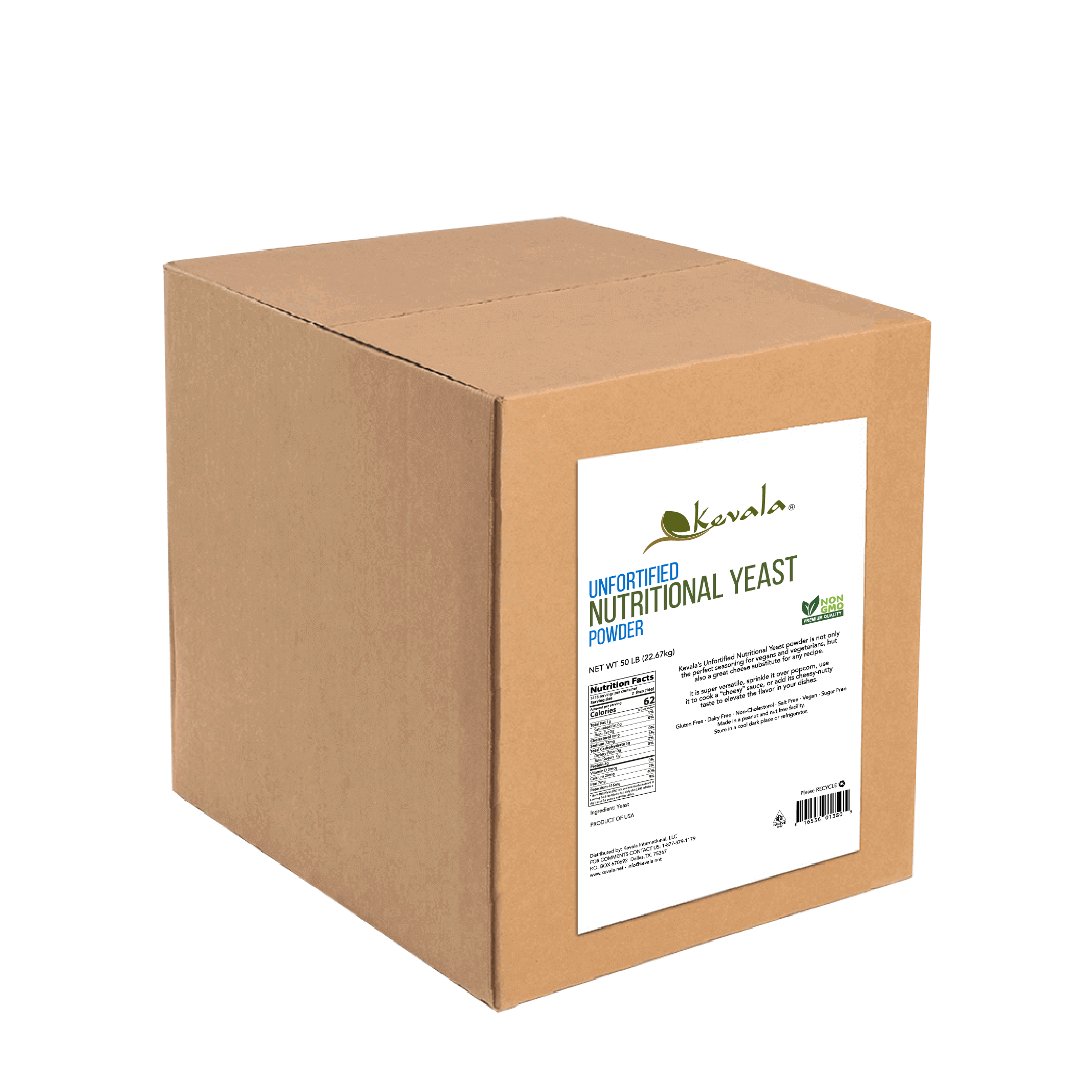Unfortified Nutritional Yeast,  Powder, 50 lb