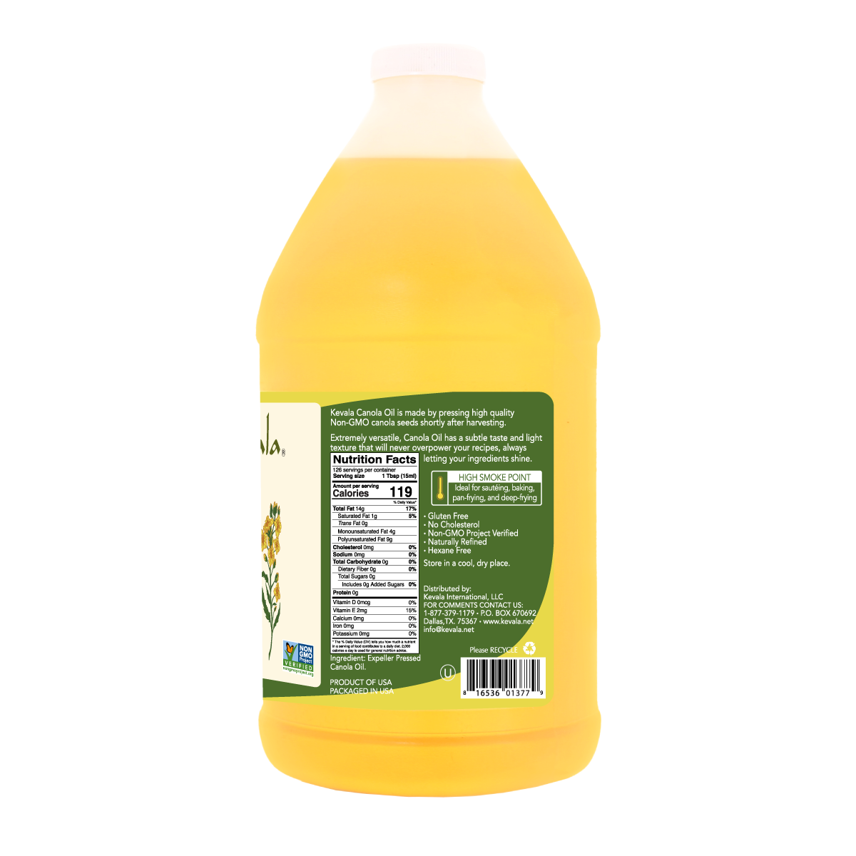 Canola Oil 64 fl oz (1/2 Gal)