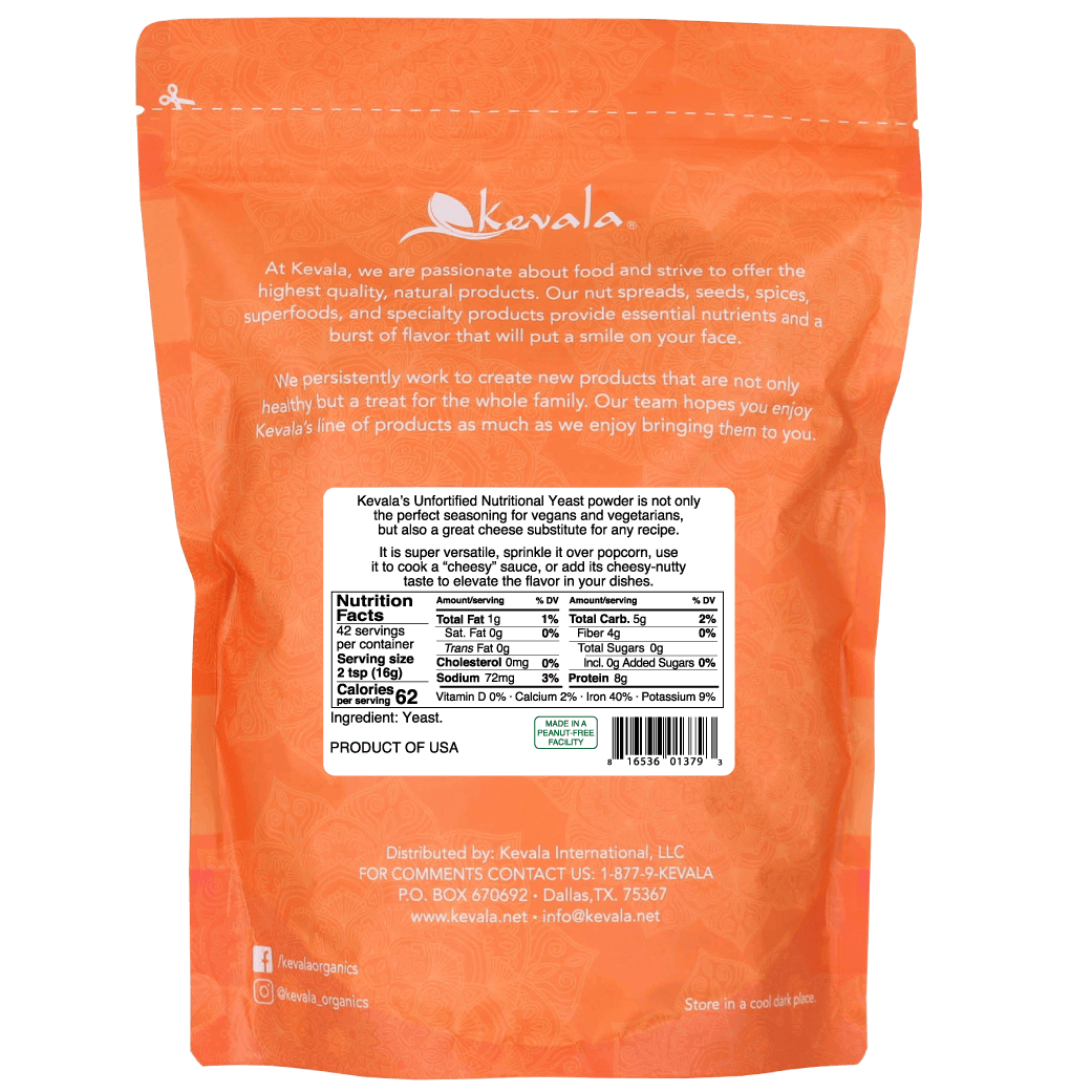 Unfortified Nutritional Yeast,  Powder, 1.5 lb