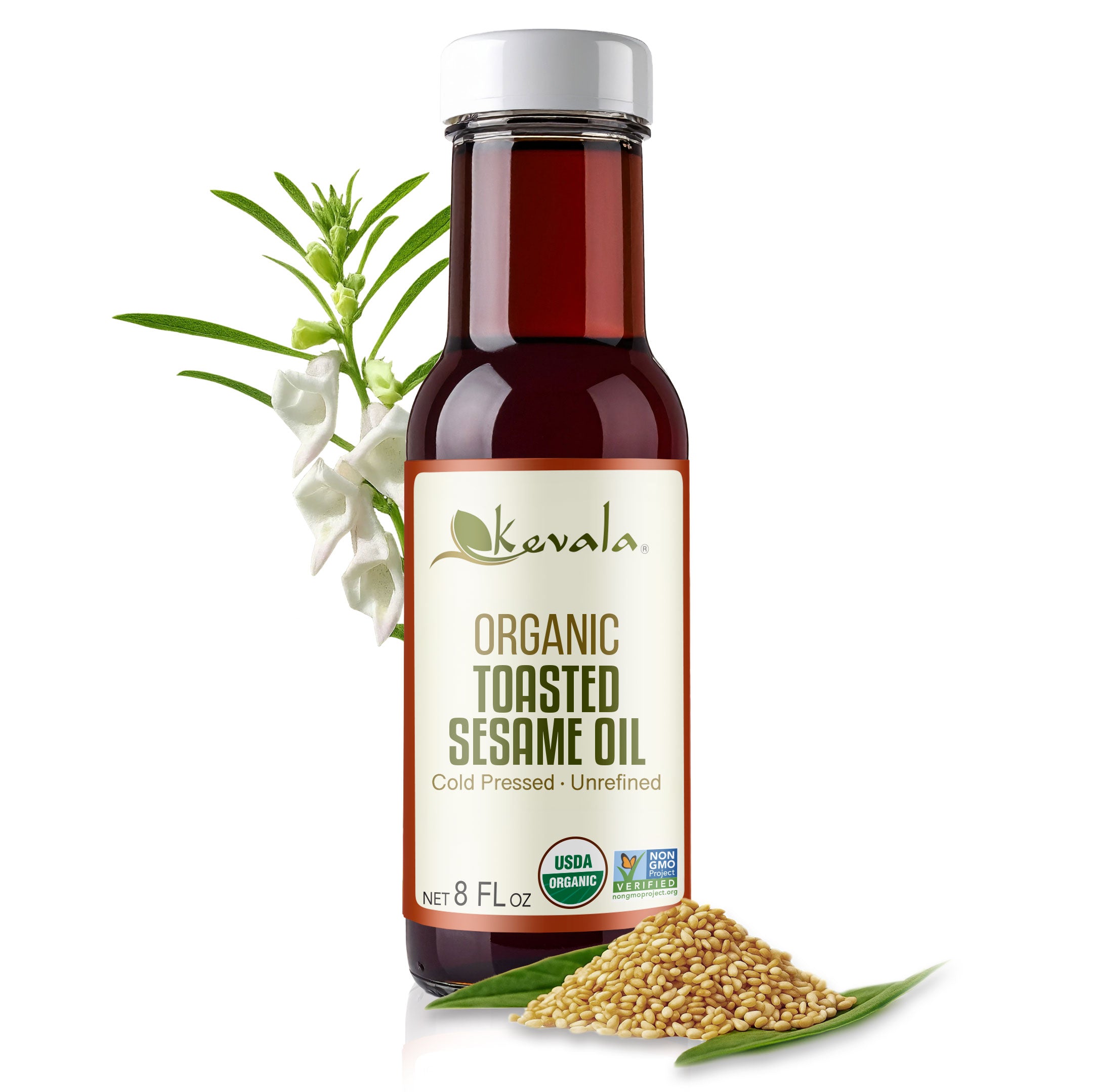 Organic Toasted Sesame Oil 8 fl oz