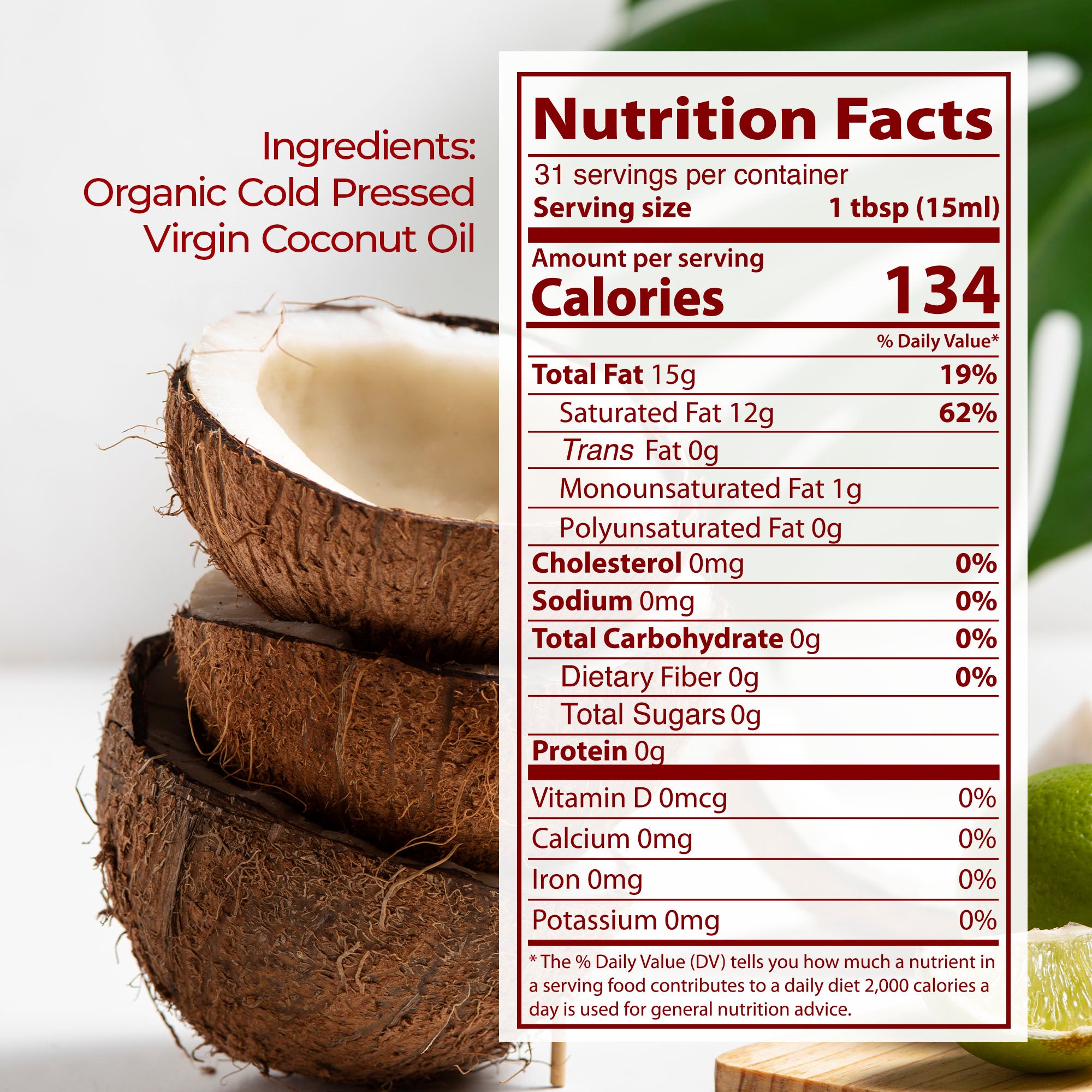 Organic Coconut Oil 16 fl oz