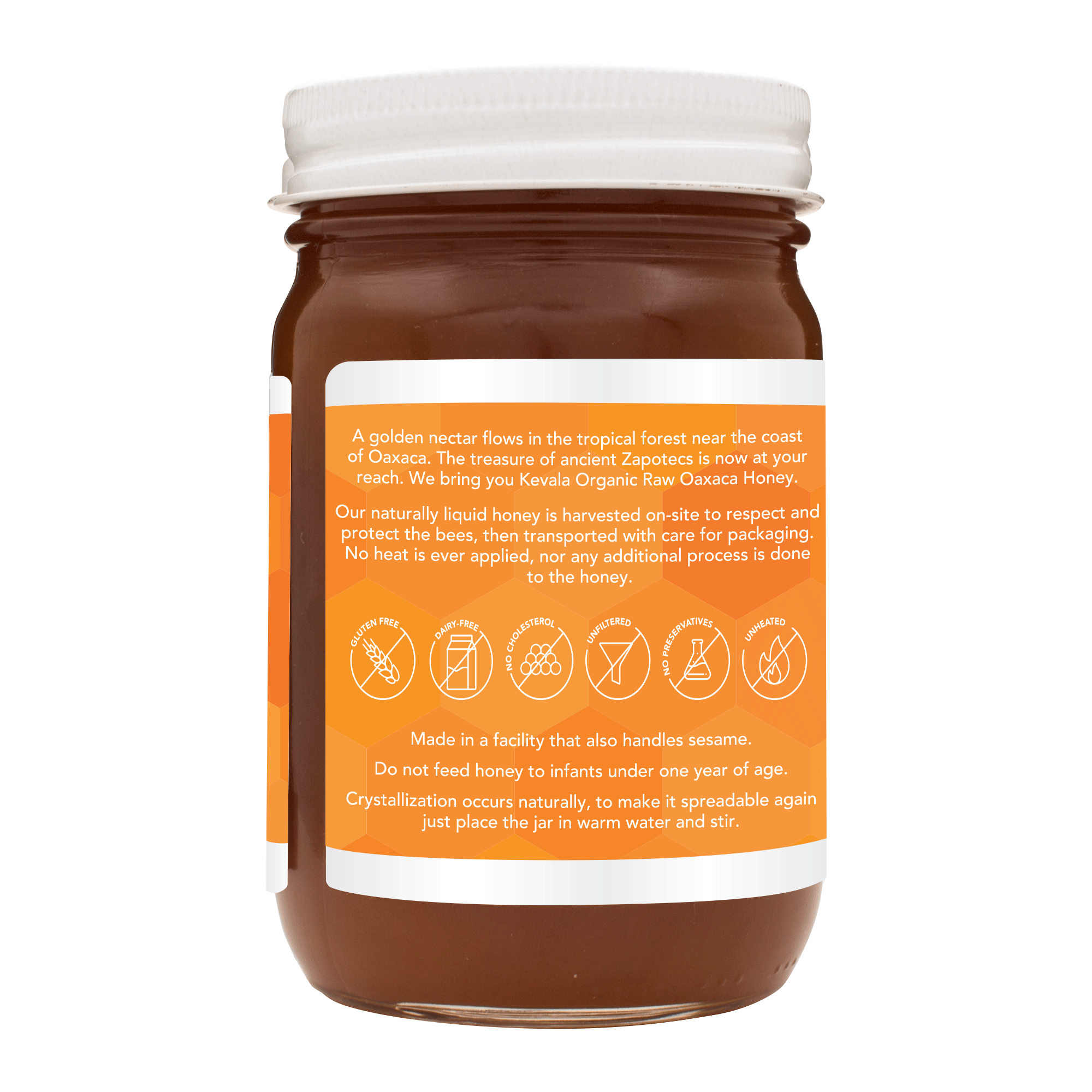 Organic Raw Oaxaca Honey 16 oz
