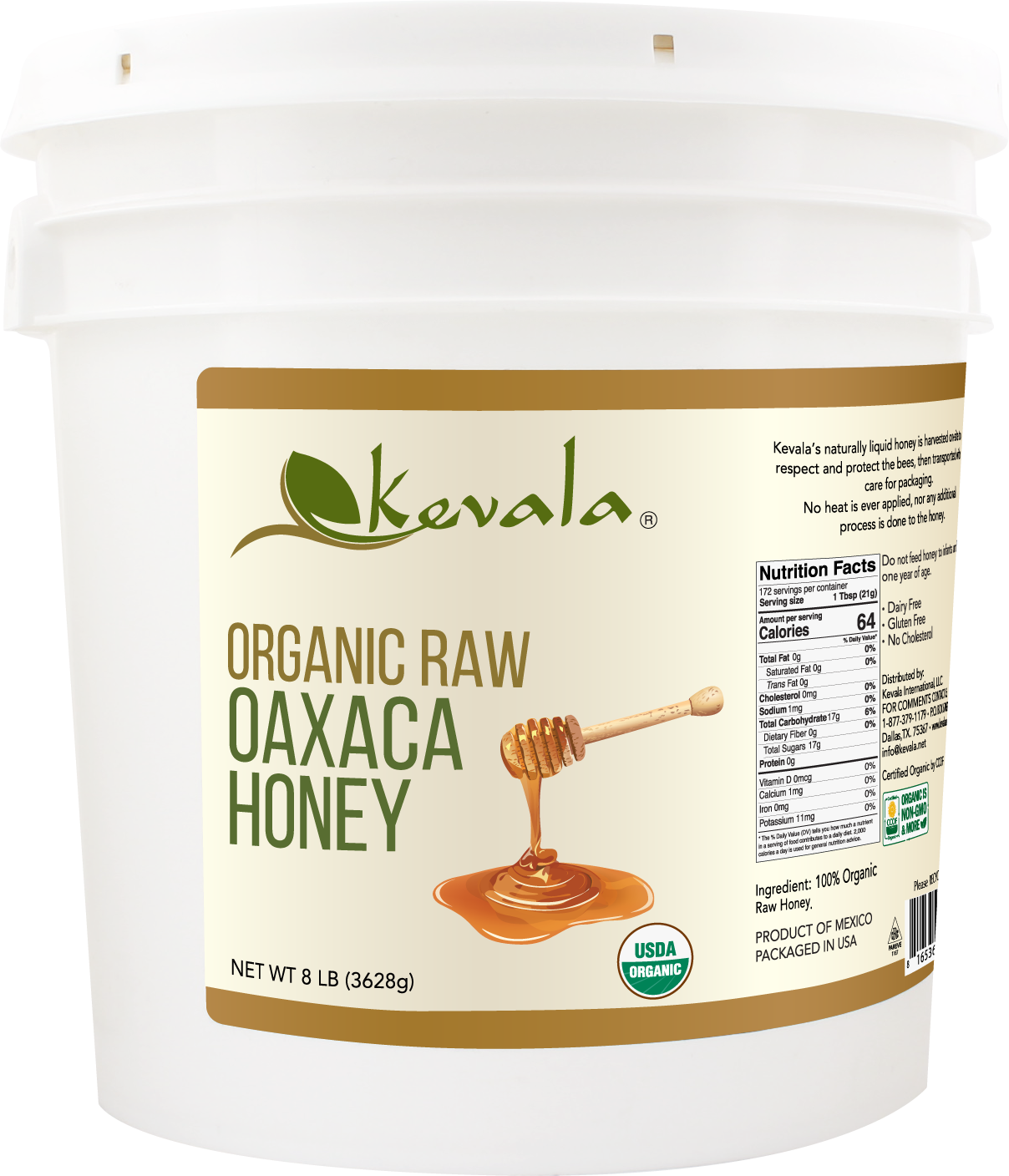 Organic Raw Oaxaca Honey 8 lb