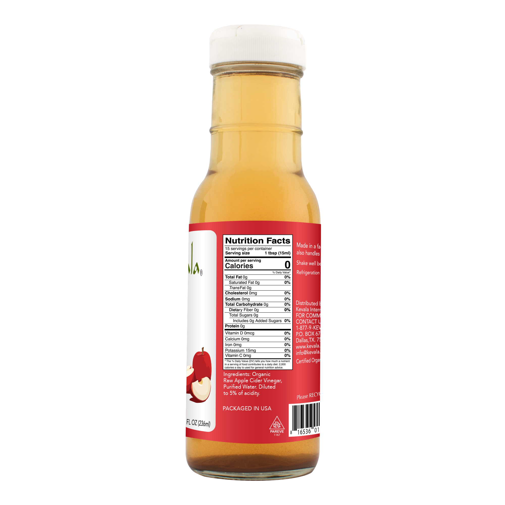Organic Raw Apple Cider Vinegar 8 fl oz