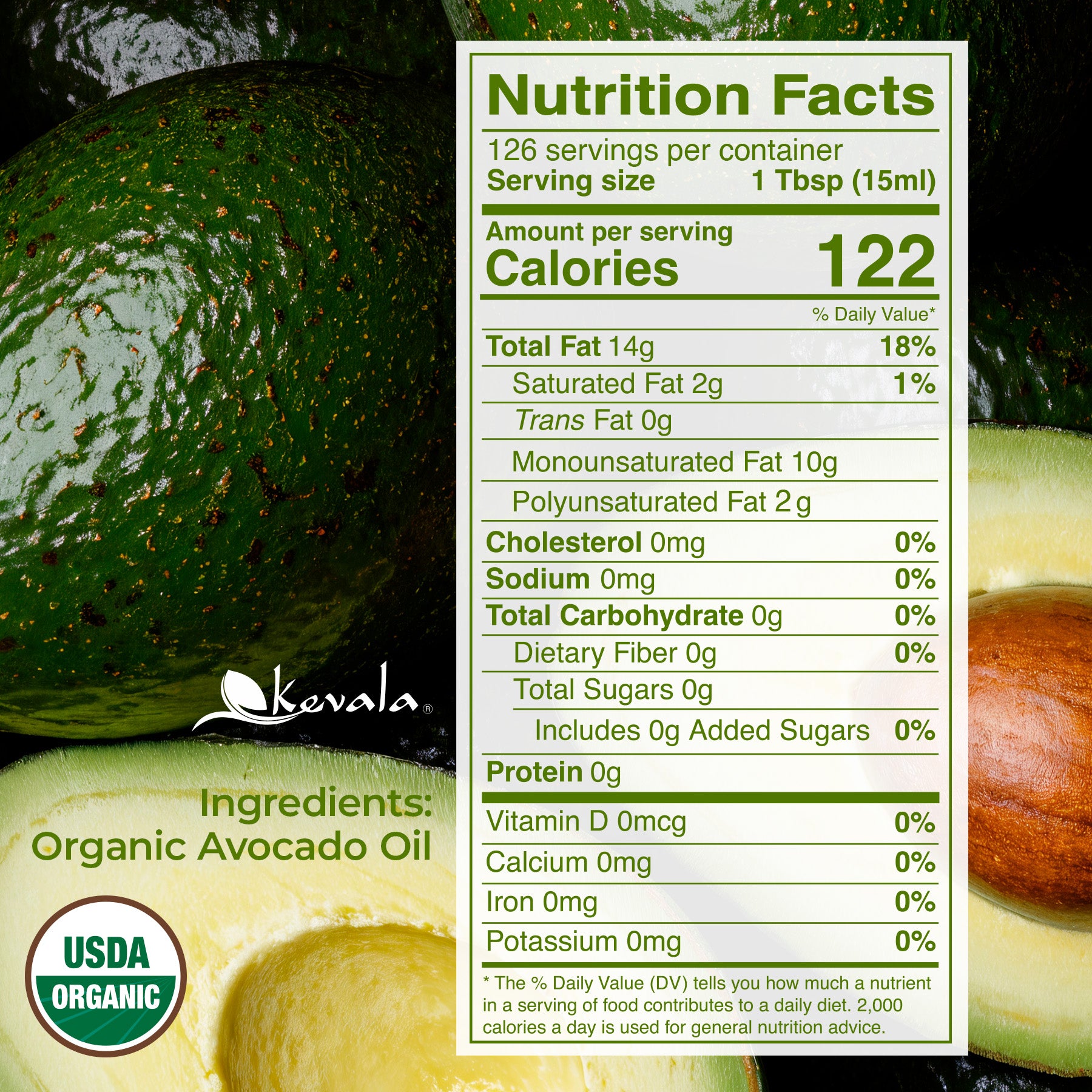 Organic Avocado Oil 64 fl oz