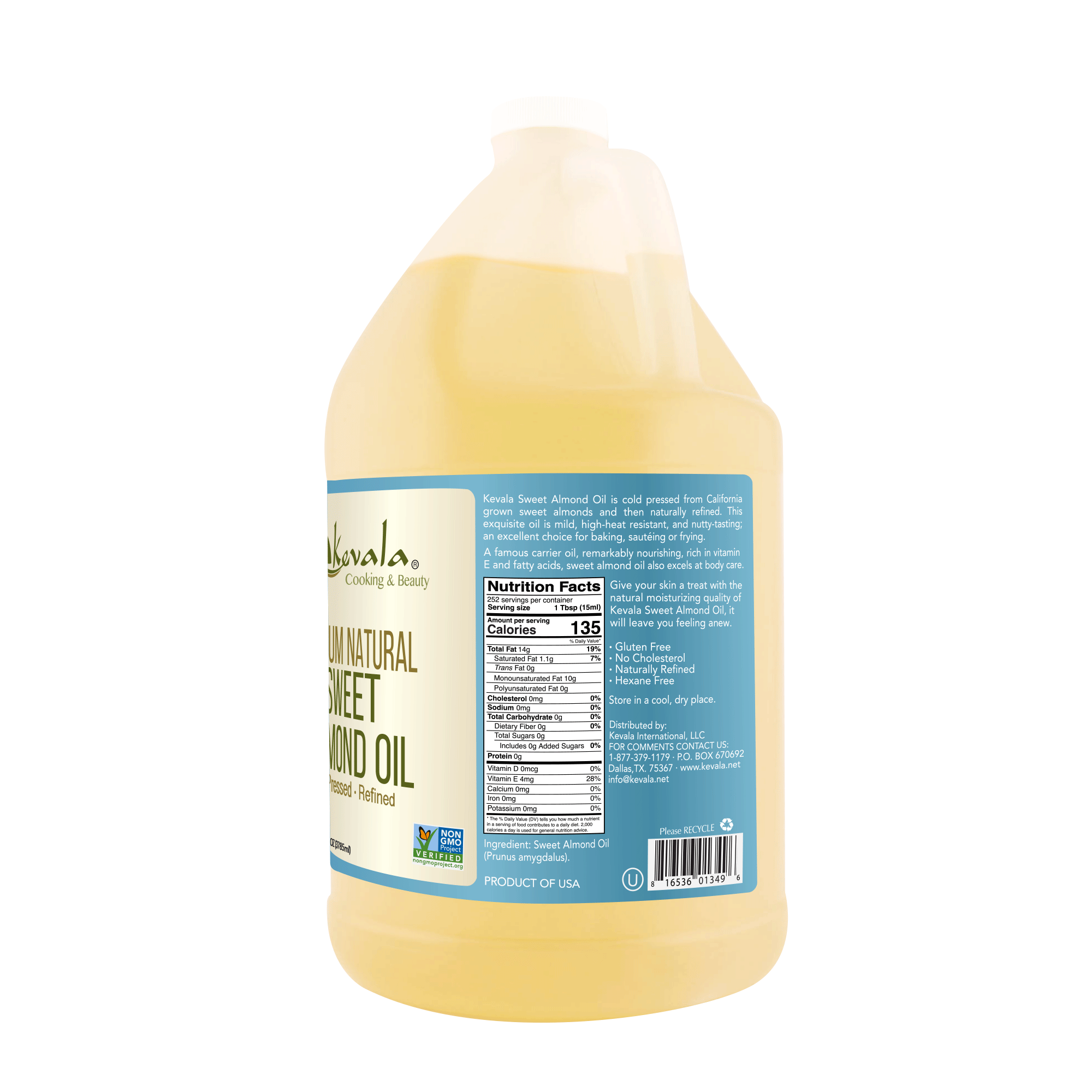 Almond Oil 128 fl oz (1 Gal)