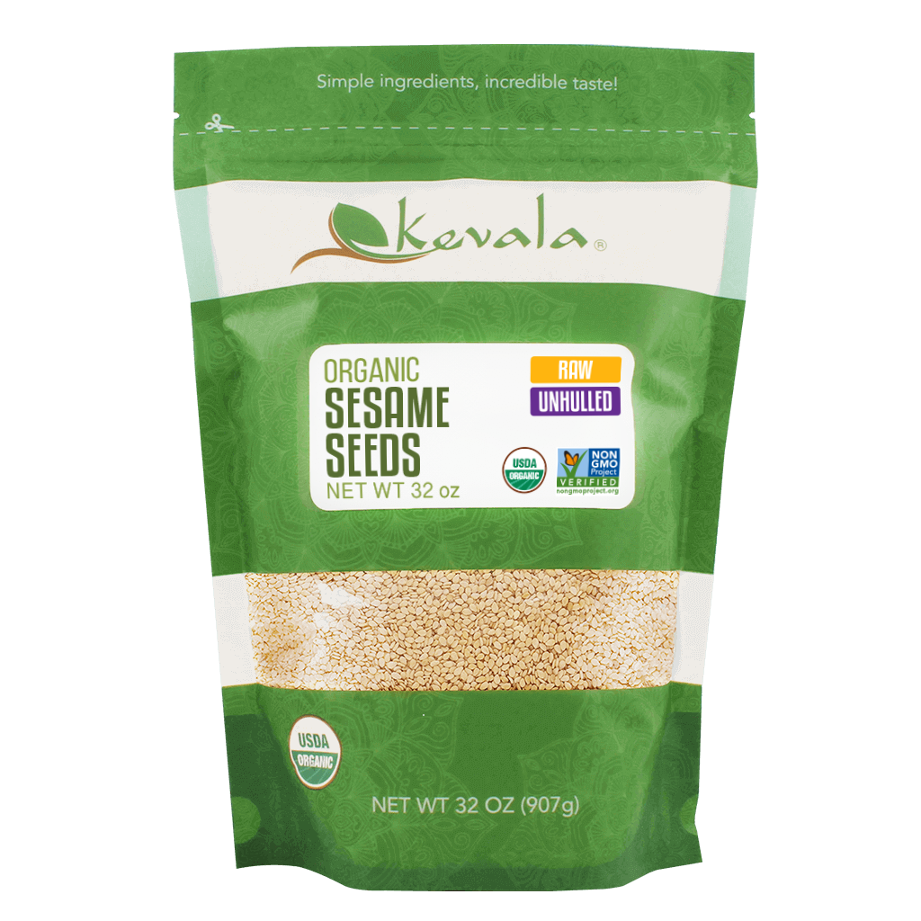 Organic Raw Sesame Seeds (Unhulled) 32 oz