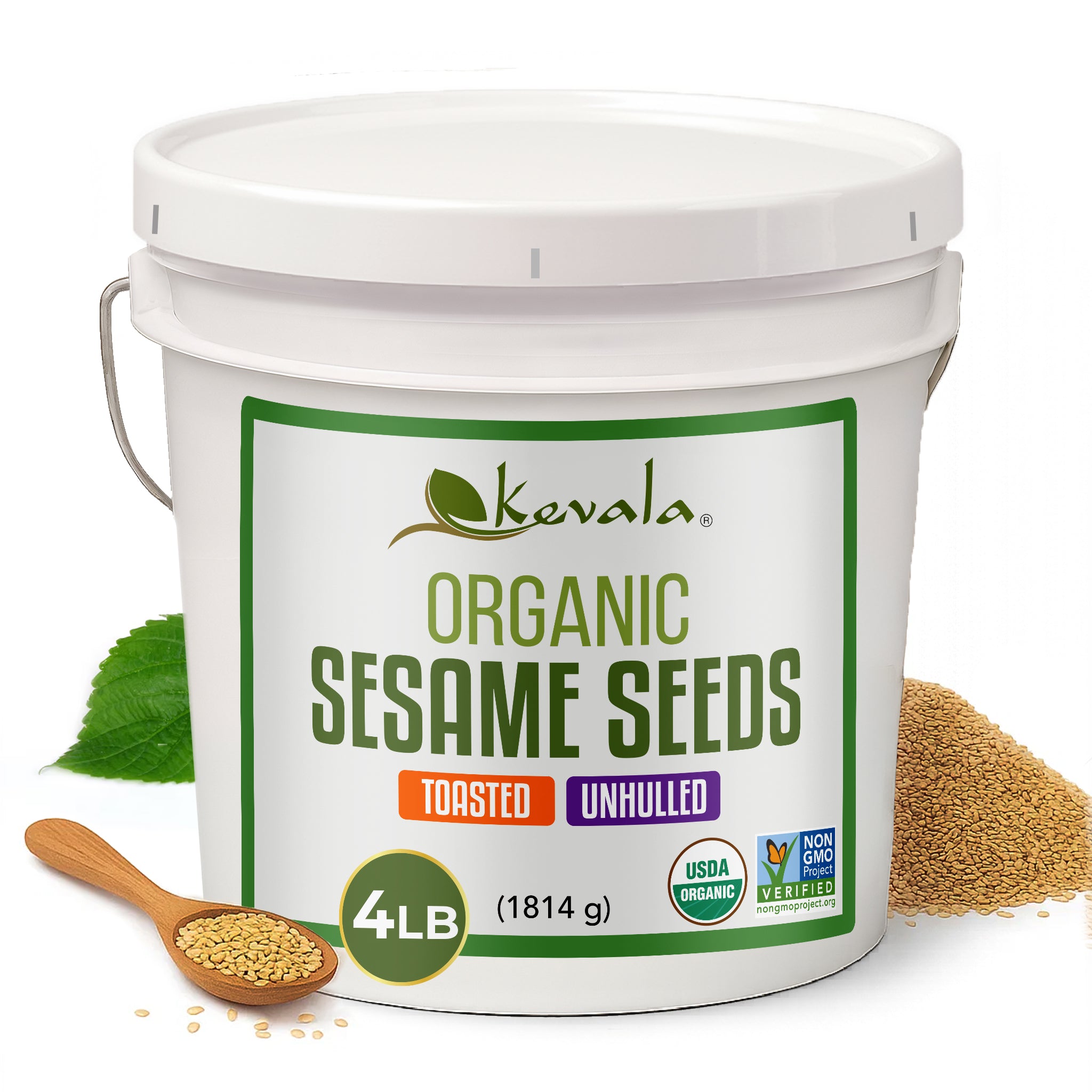Organic Toasted Sesame Seeds (Unhulled) 4 lb