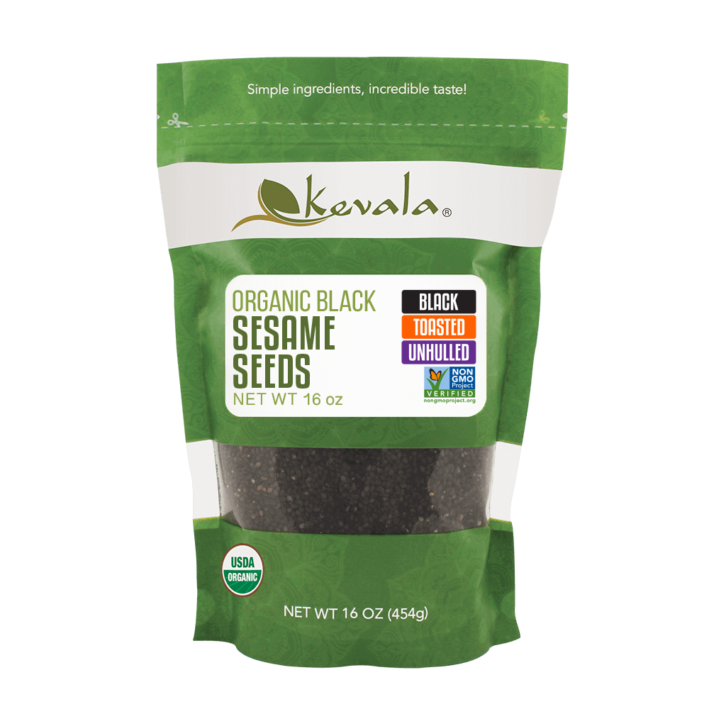 Organic Black Toasted Sesame Seeds 16 oz