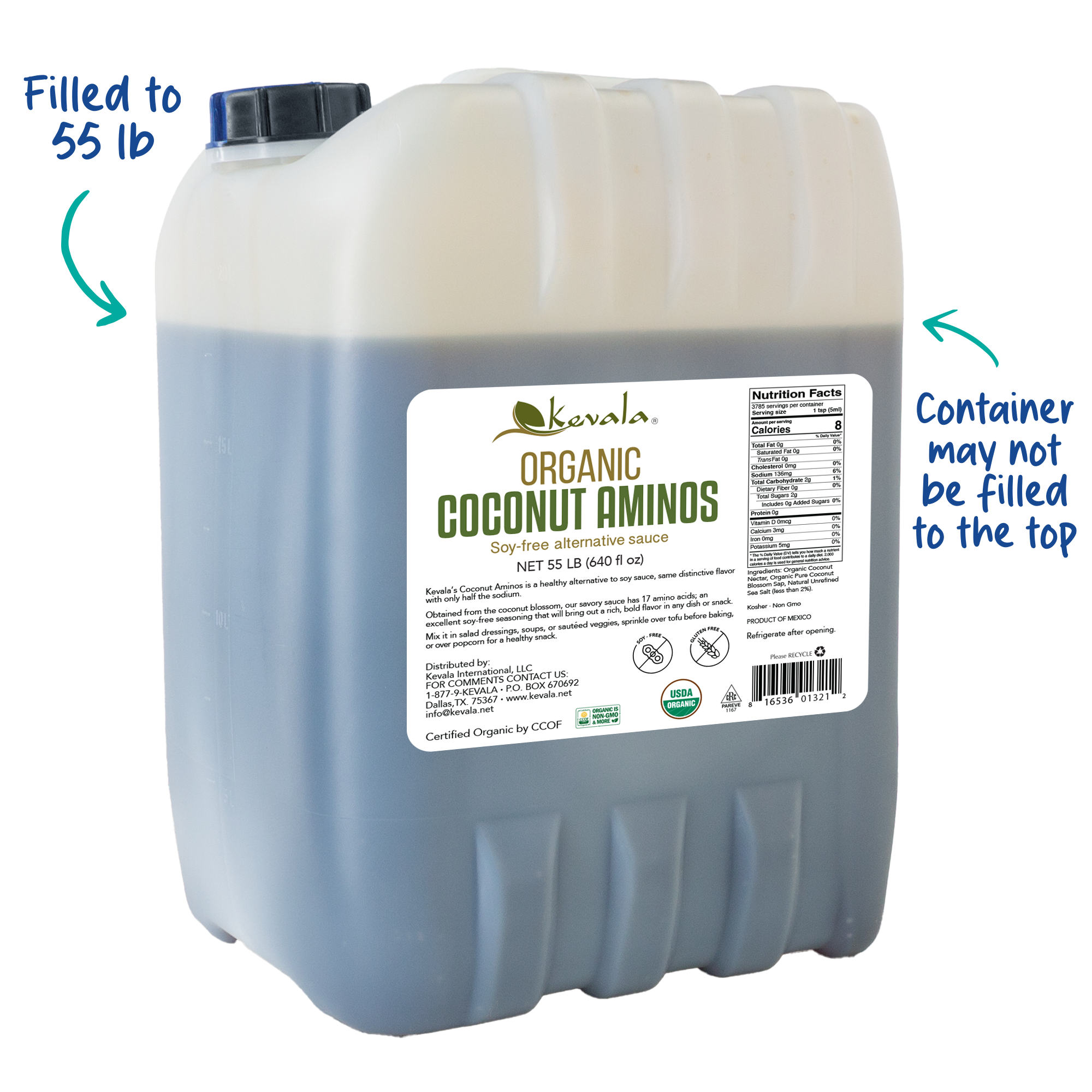 Coconut Aminos 55 lb