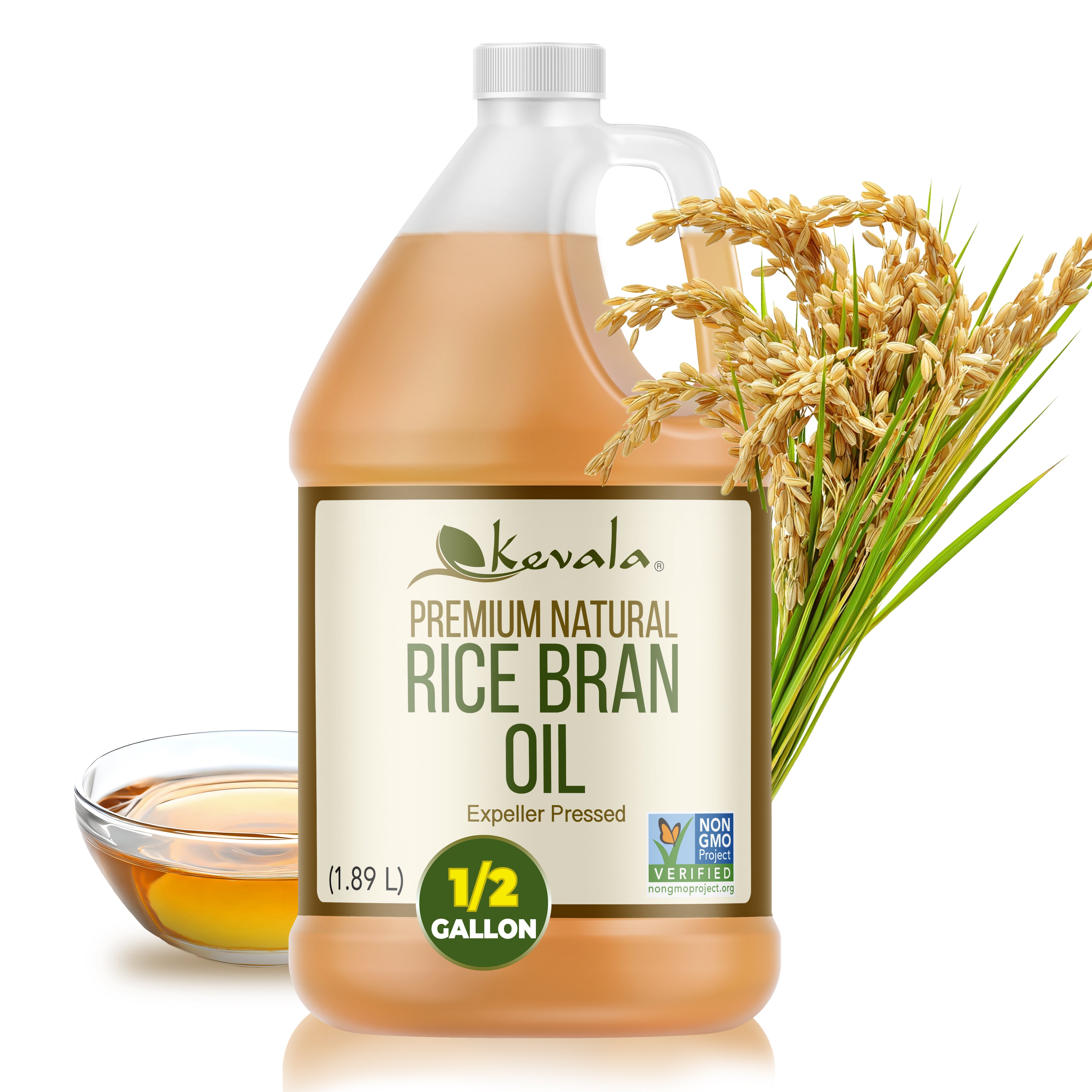 Rice Bran Oil 64 fl oz (1/2 gal)
