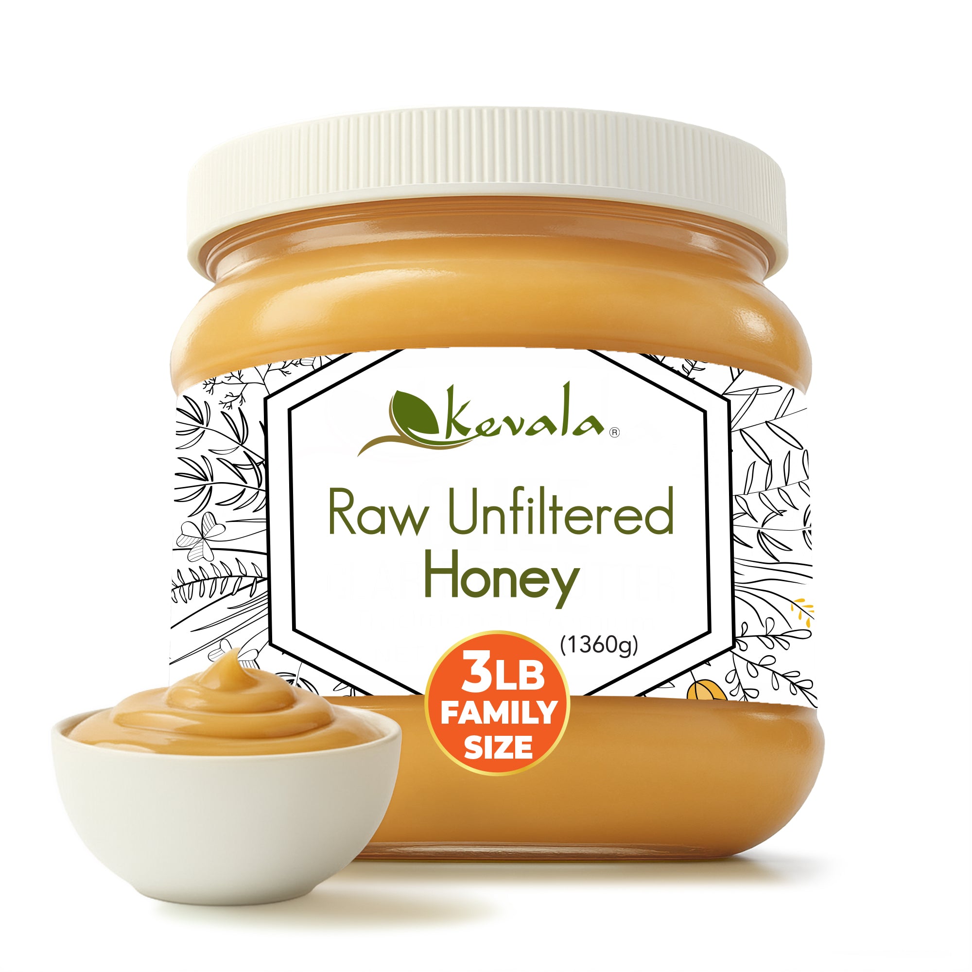Raw Unfiltered Honey 3 lb