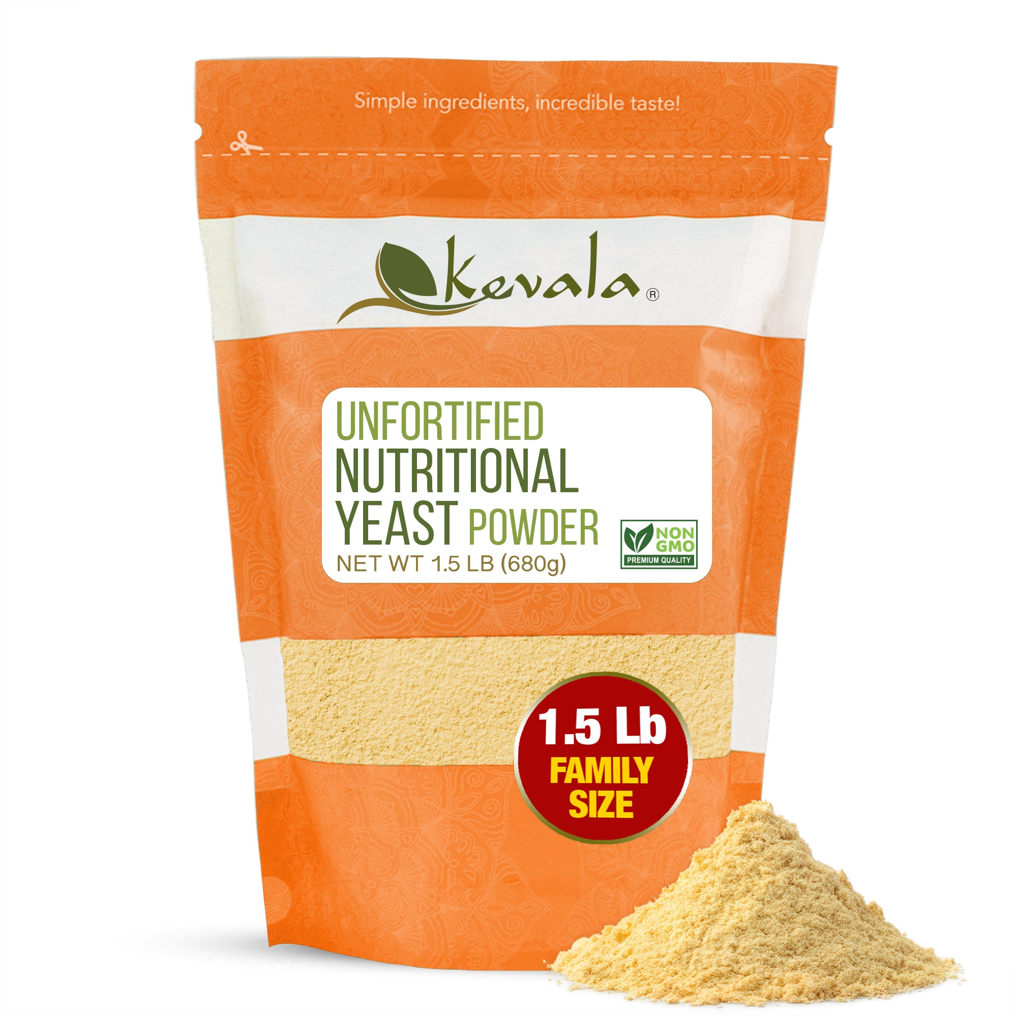 Unfortified Nutritional Yeast,  Powder, 1.5 lb