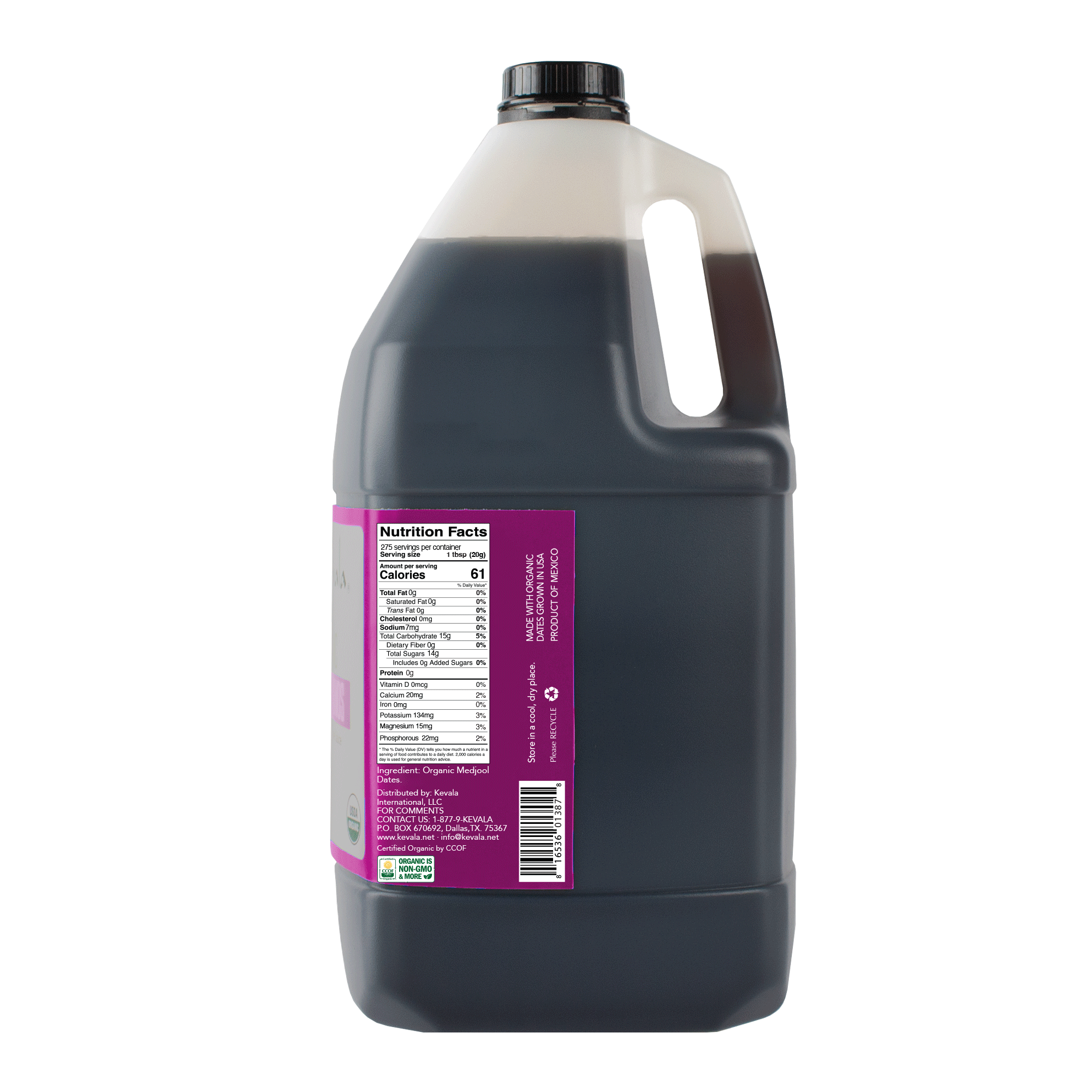 Organic Date Syrup 12 lb