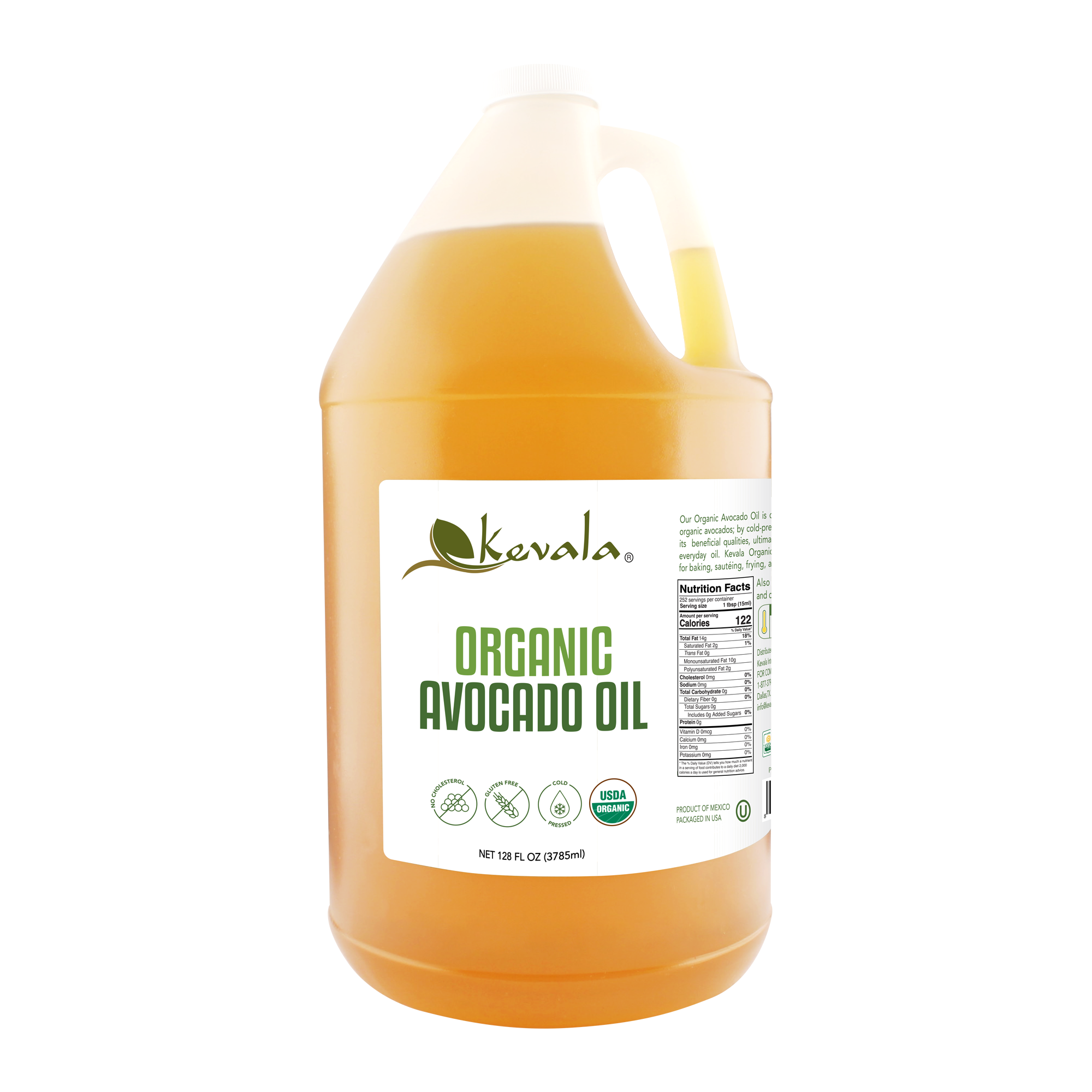 Organic Avocado Oil 128 fl oz