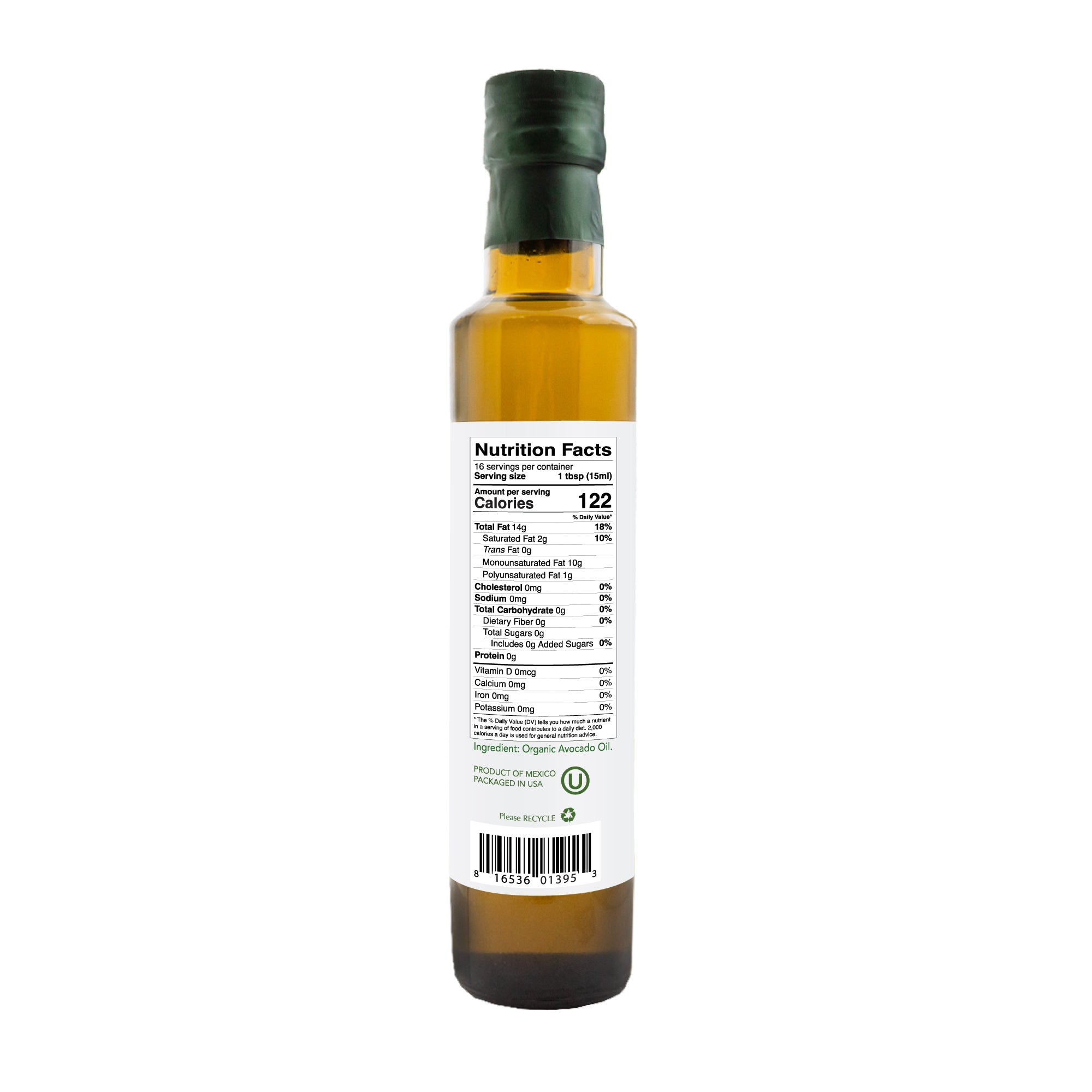 Organic Avocado Oil 8.5 fl oz