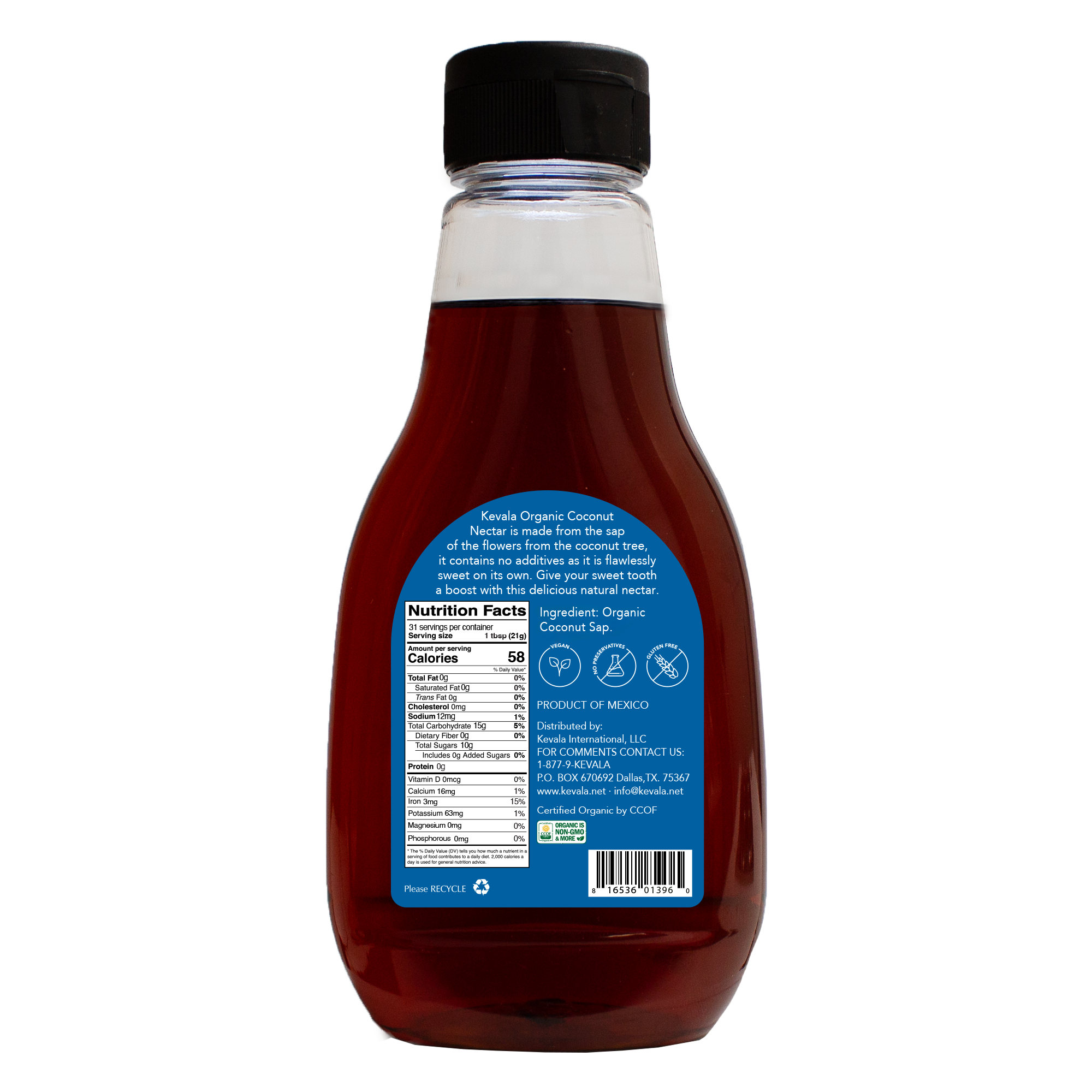 Organic Coconut Nectar 23.5 oz