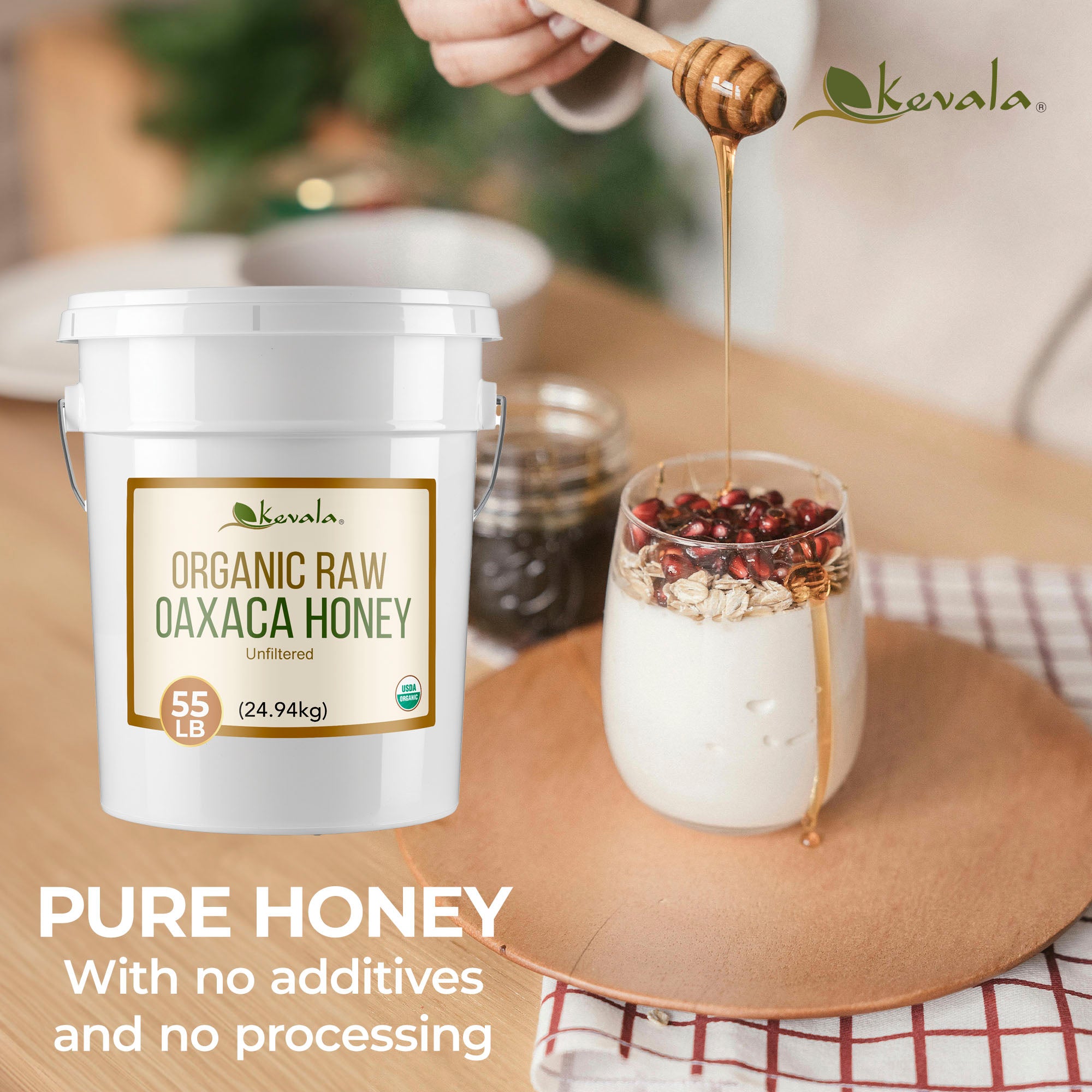 Organic Raw Oaxaca Honey 55 lb