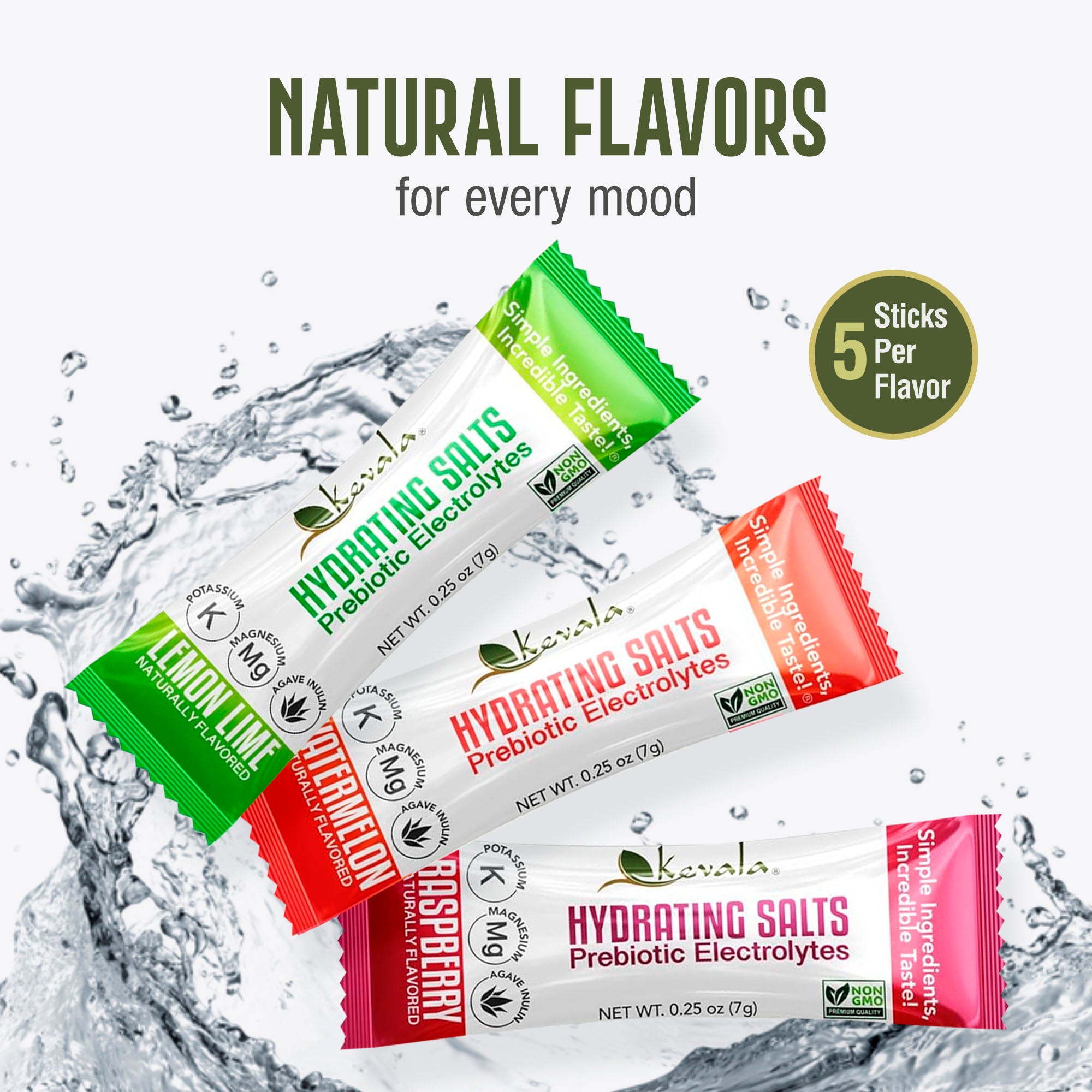 Hydrating Salts Prebiotic Electrolytes Watermelon 14 Sticks