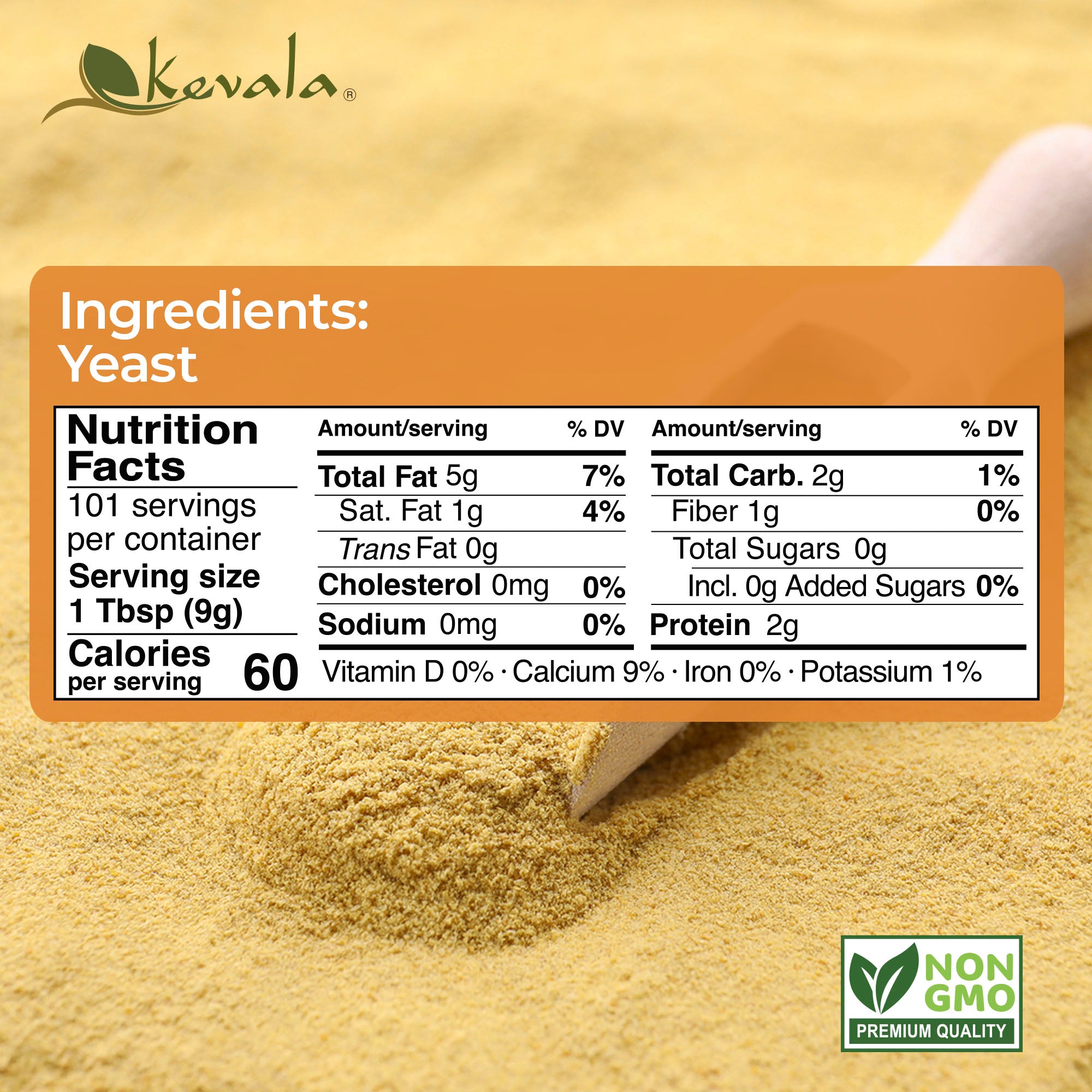 Unfortified Nutritional Yeast,  Powder, 1.5 lb