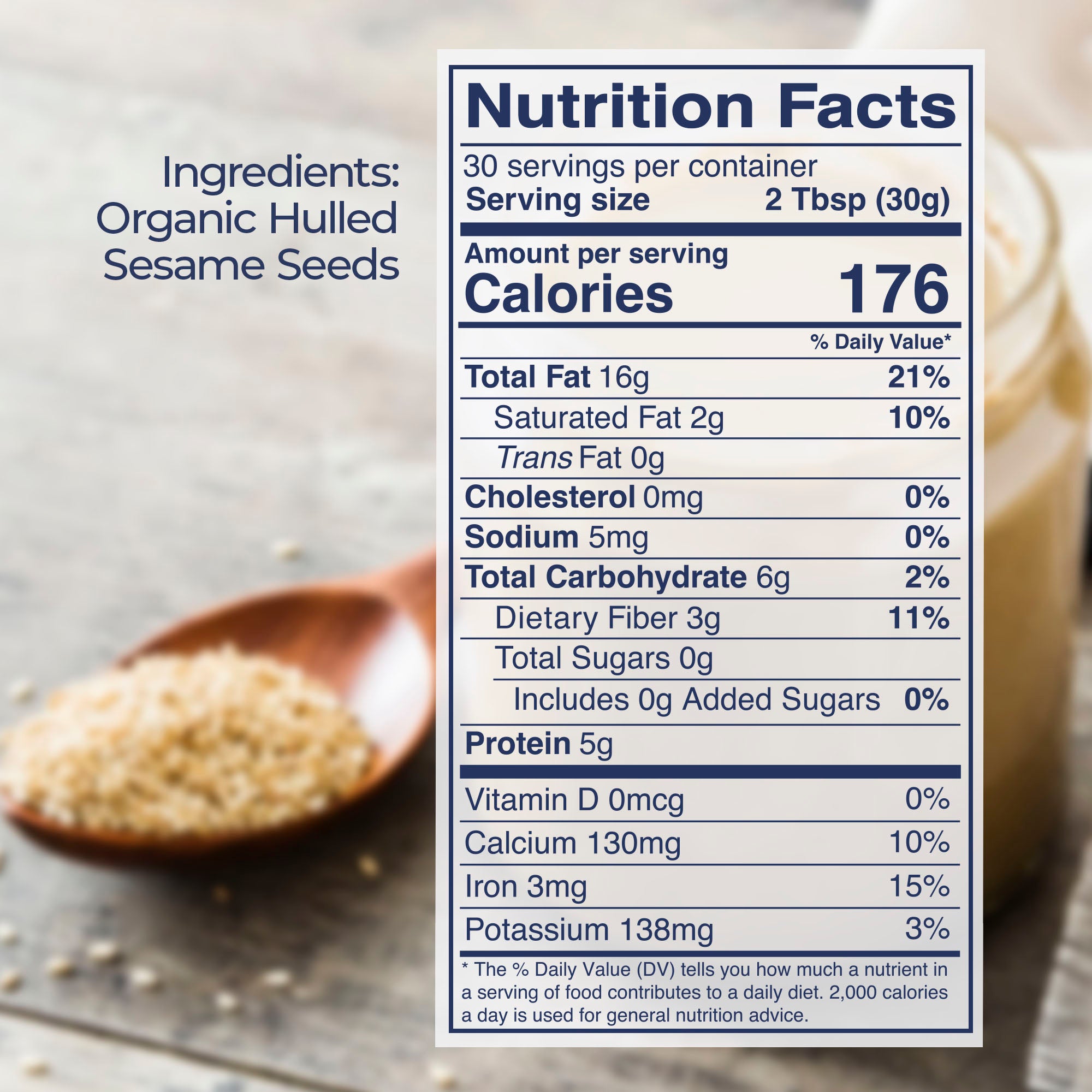 Organic Sesame Tahini 2 lb