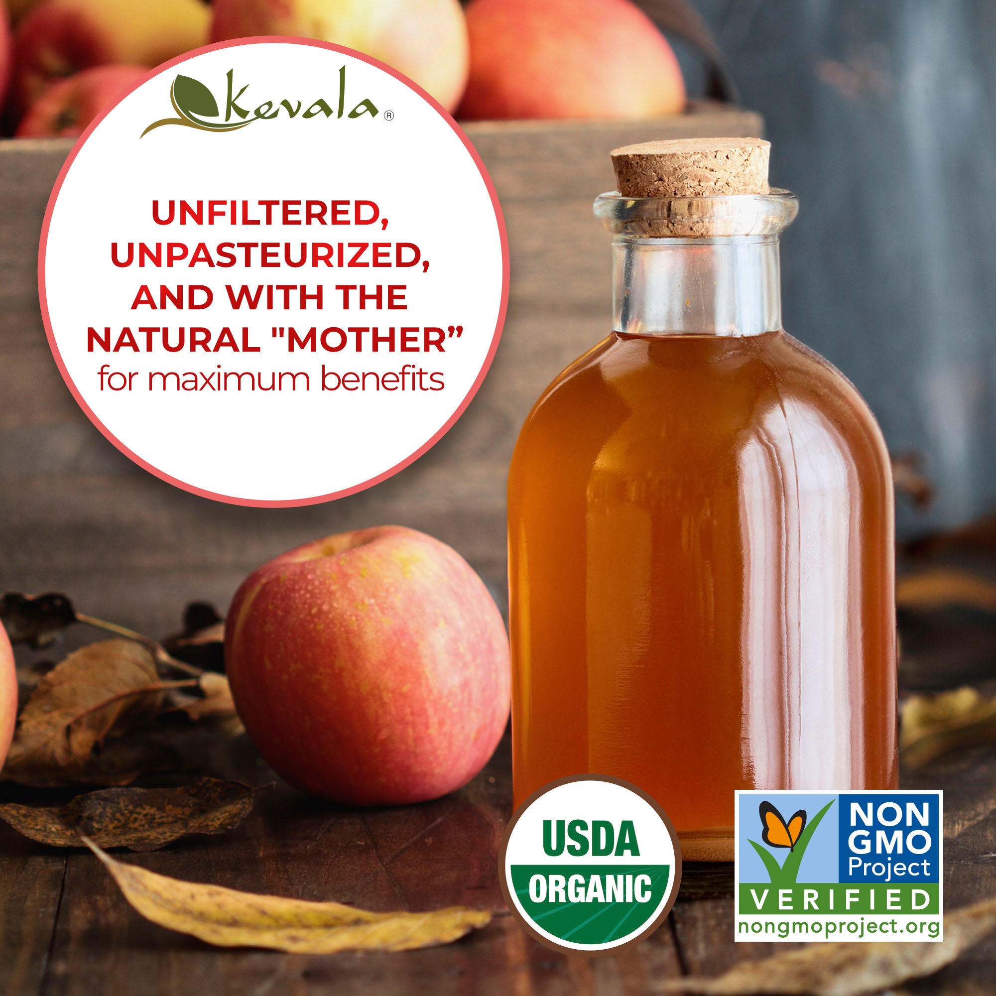 Organic Raw Apple Cider Vinegar 8 fl oz