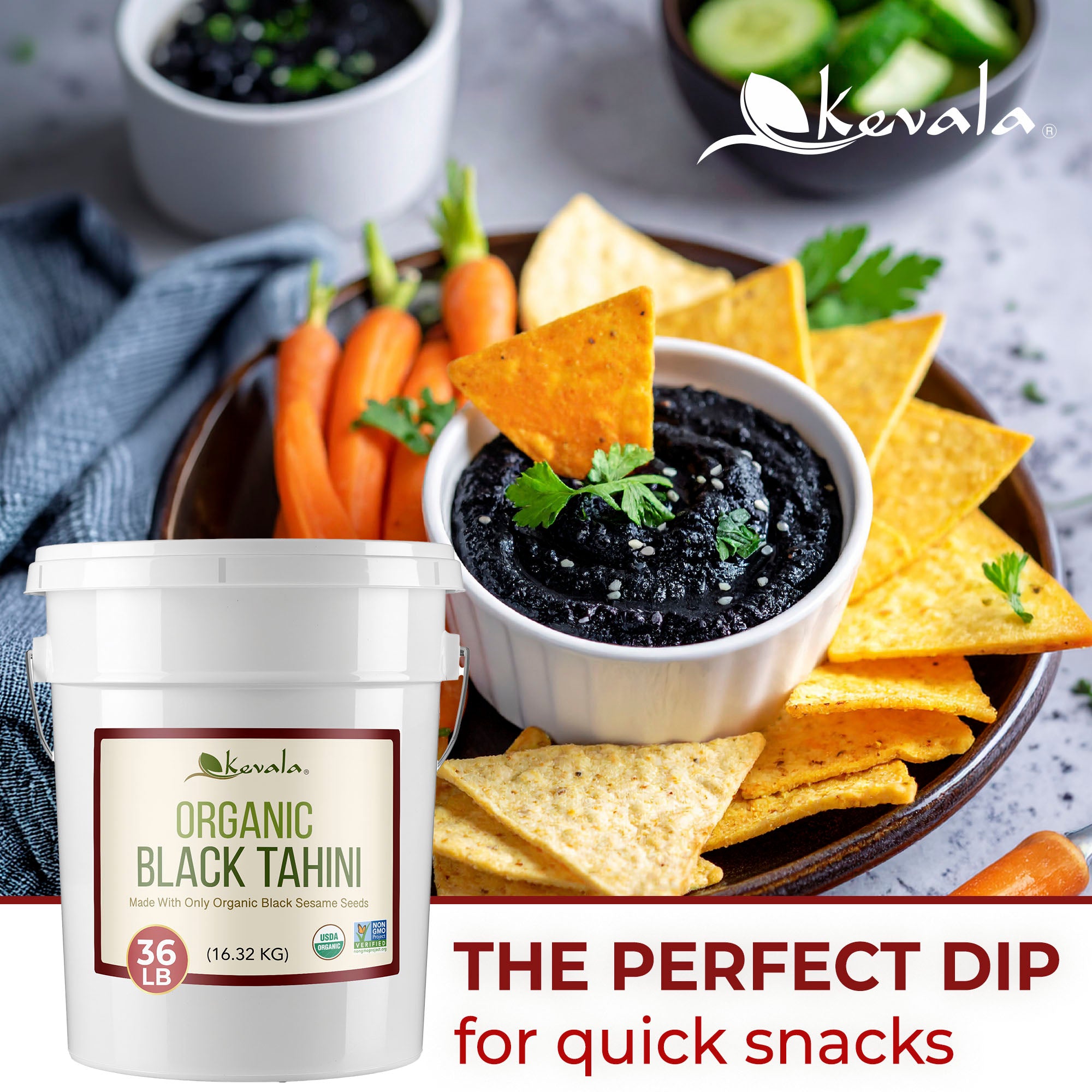 Organic Black Tahini 36 lb