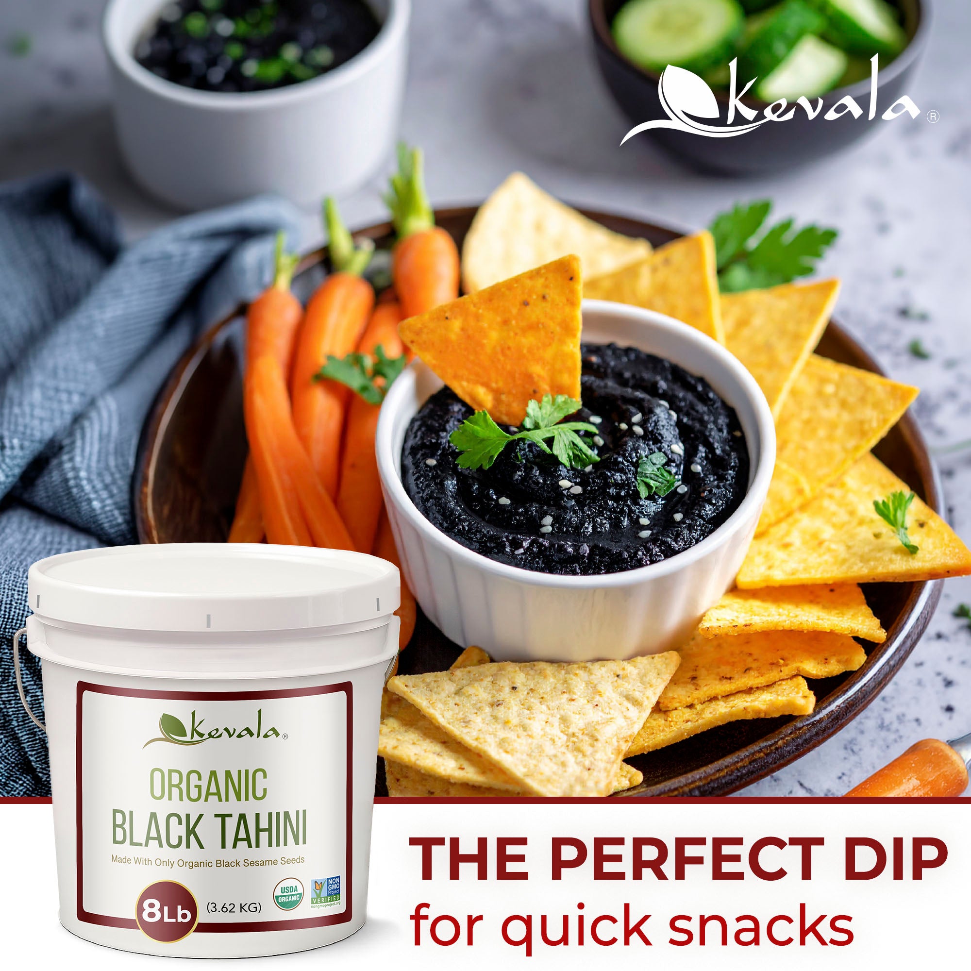 Organic Black Tahini 8 lb