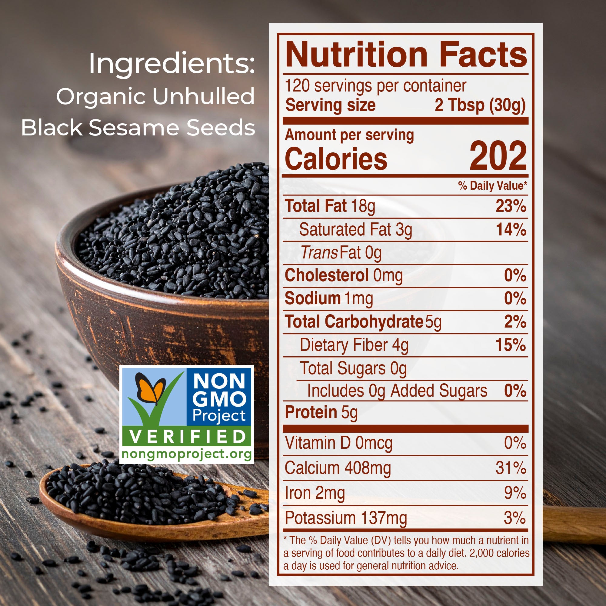 Organic Black Tahini 8 lb