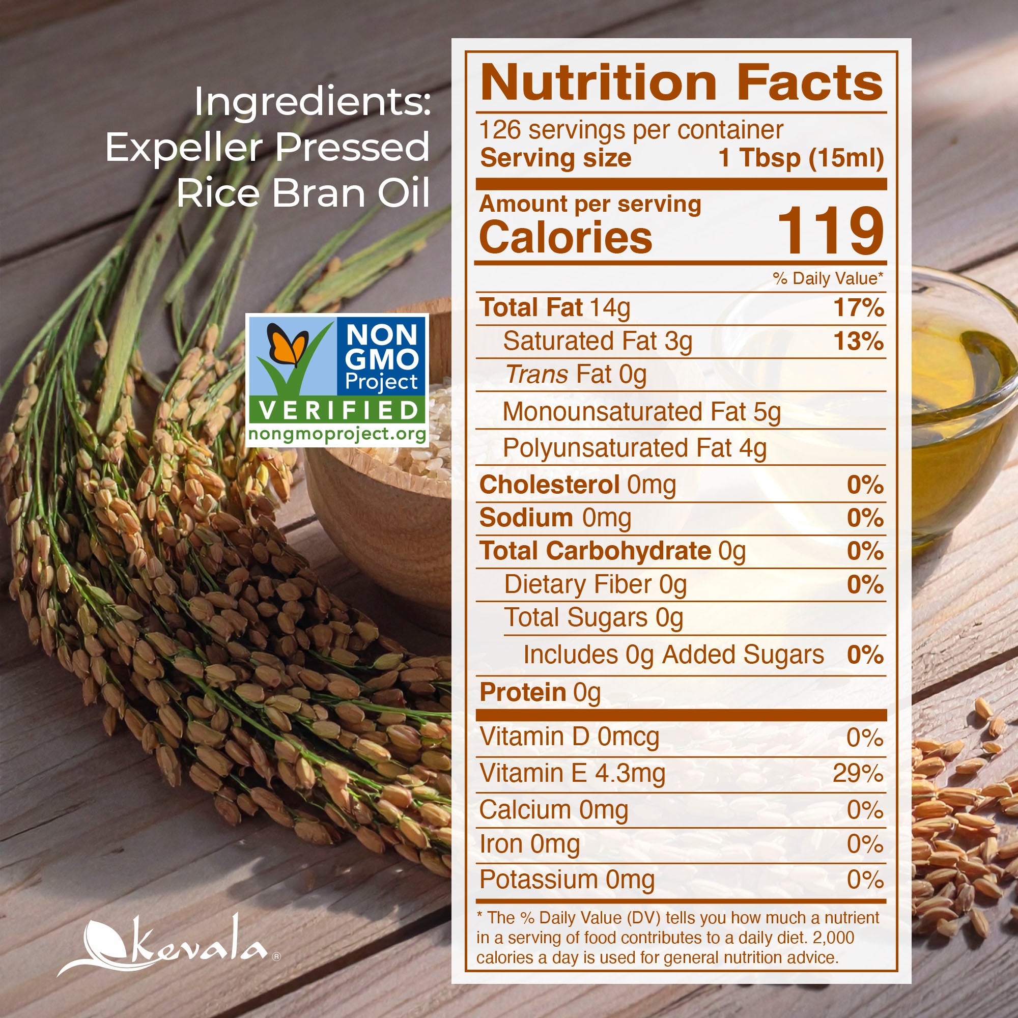 Rice Bran Oil 64 fl oz (1/2 gal)