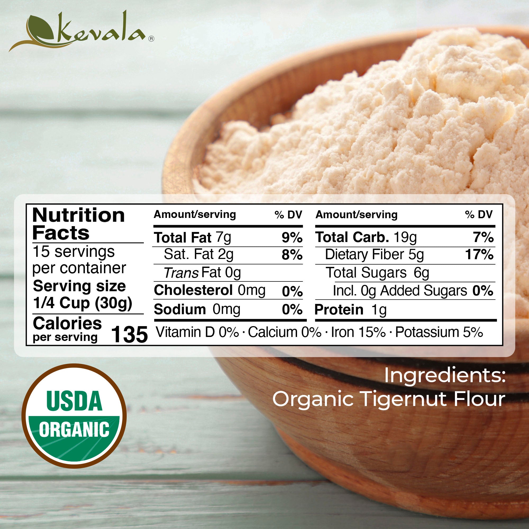 Organic Tigernut Flour 1 lb