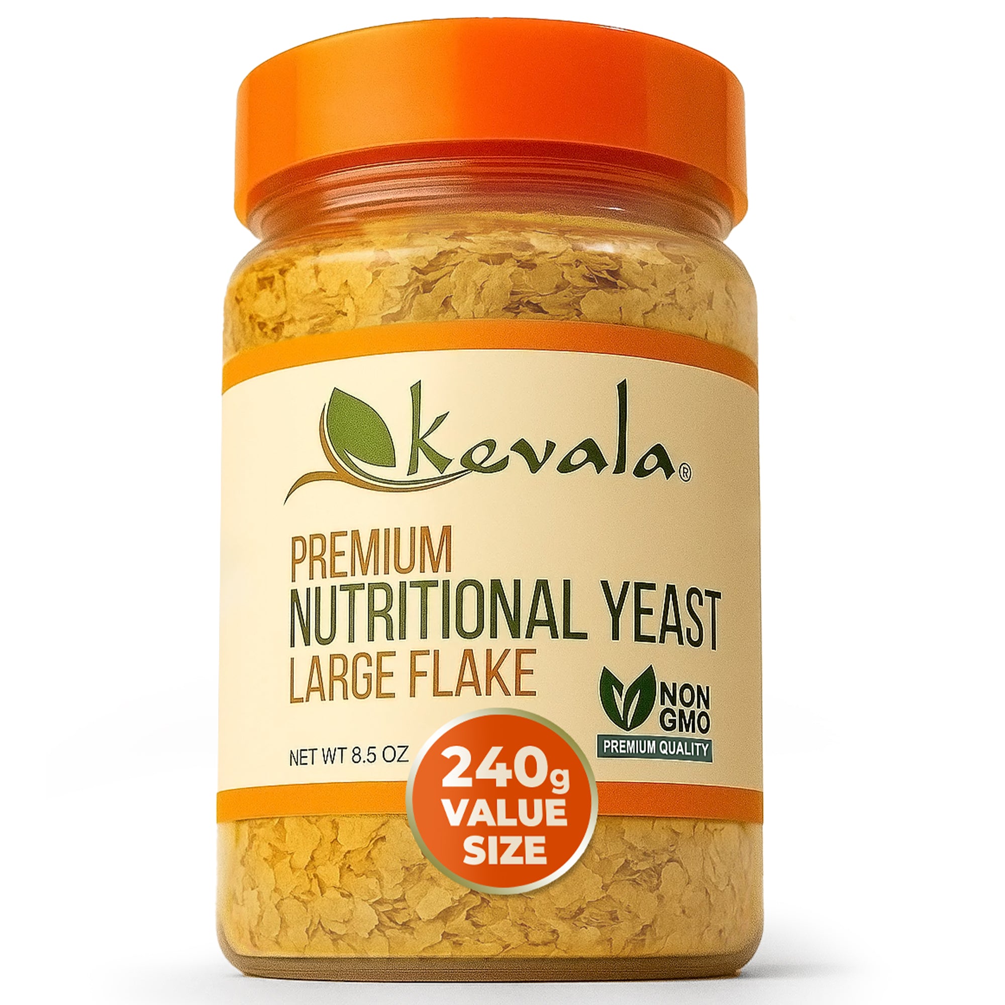 Nutritional Yeast, Large Flake, 8.5 oz (Fortified)