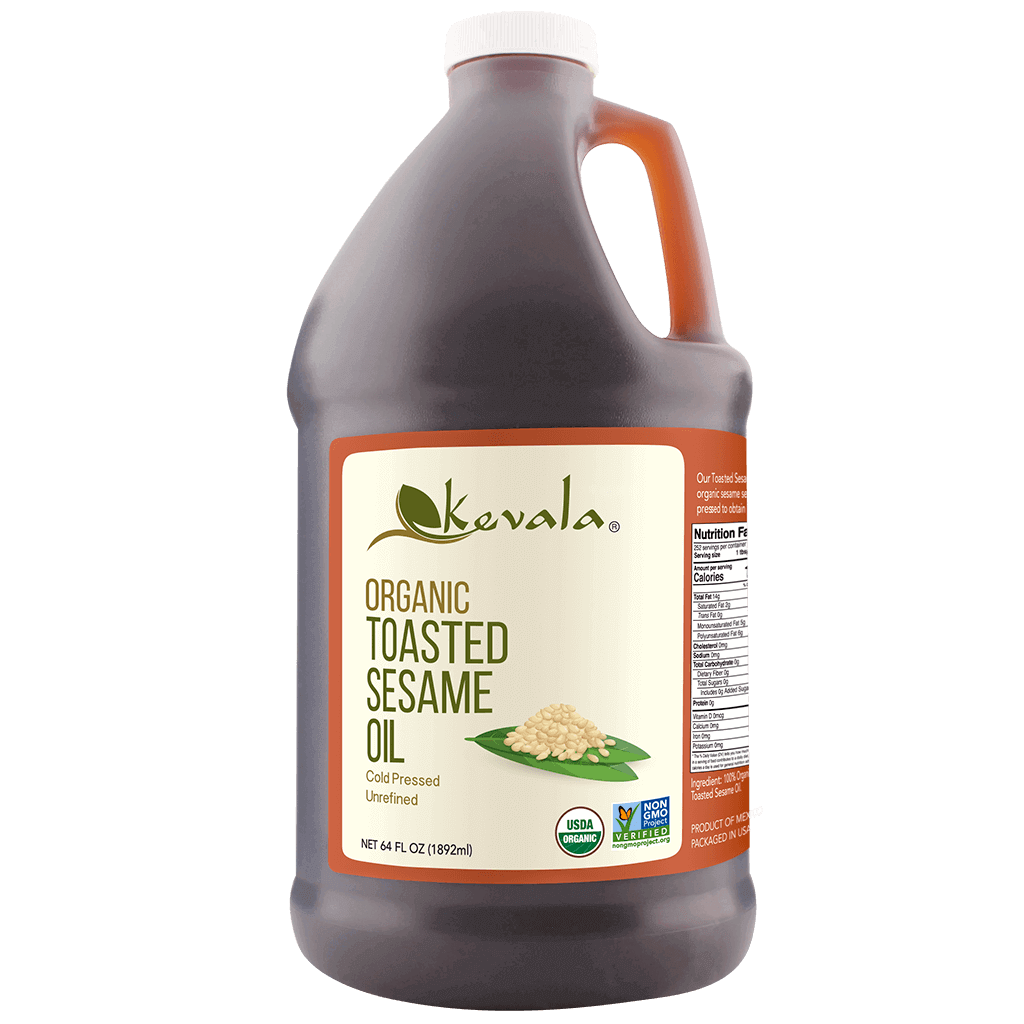 Organic Toasted Sesame Oil 64 fl oz (1/2 gal)