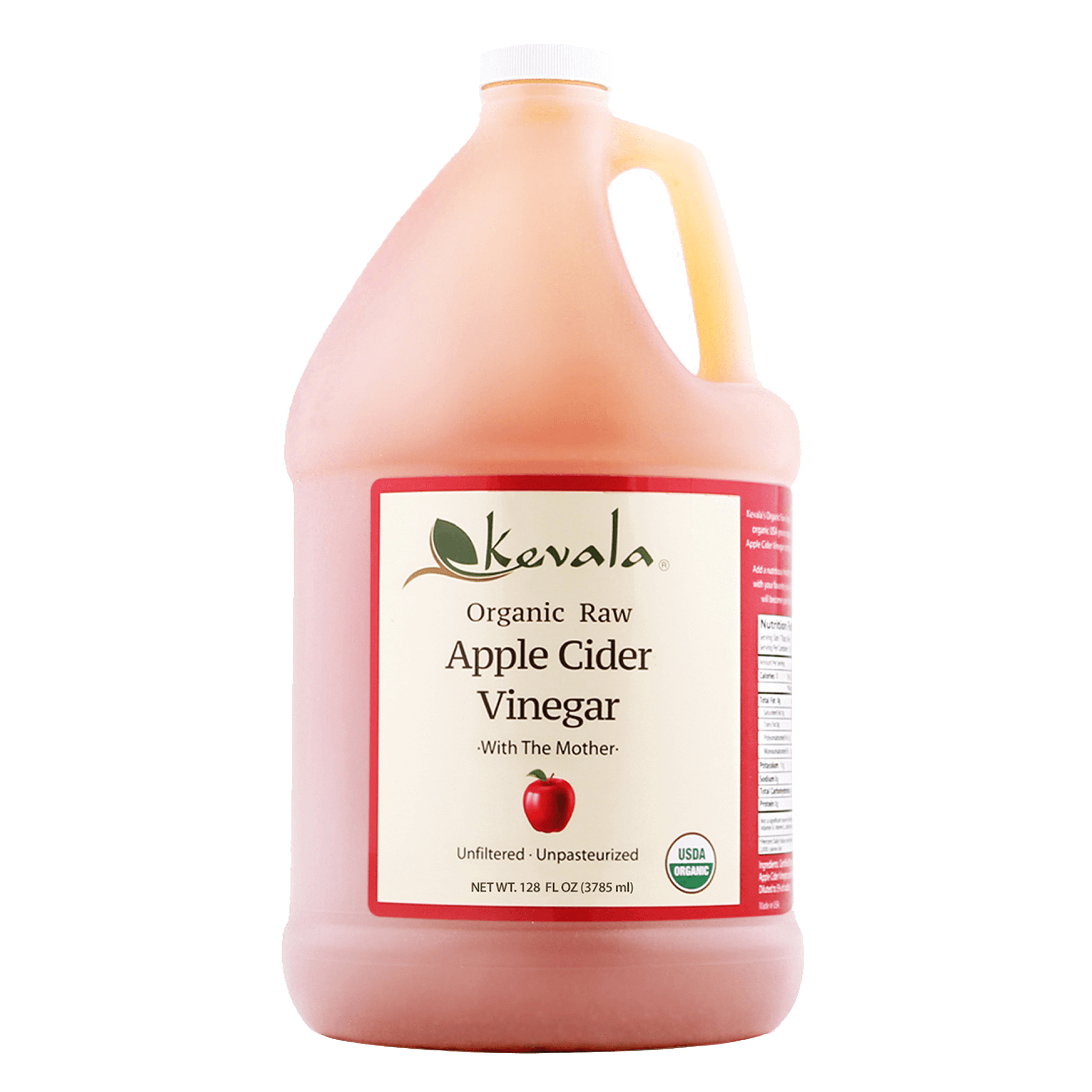 Organic Raw Apple Cider Vinegar 128 oz (1 gal)